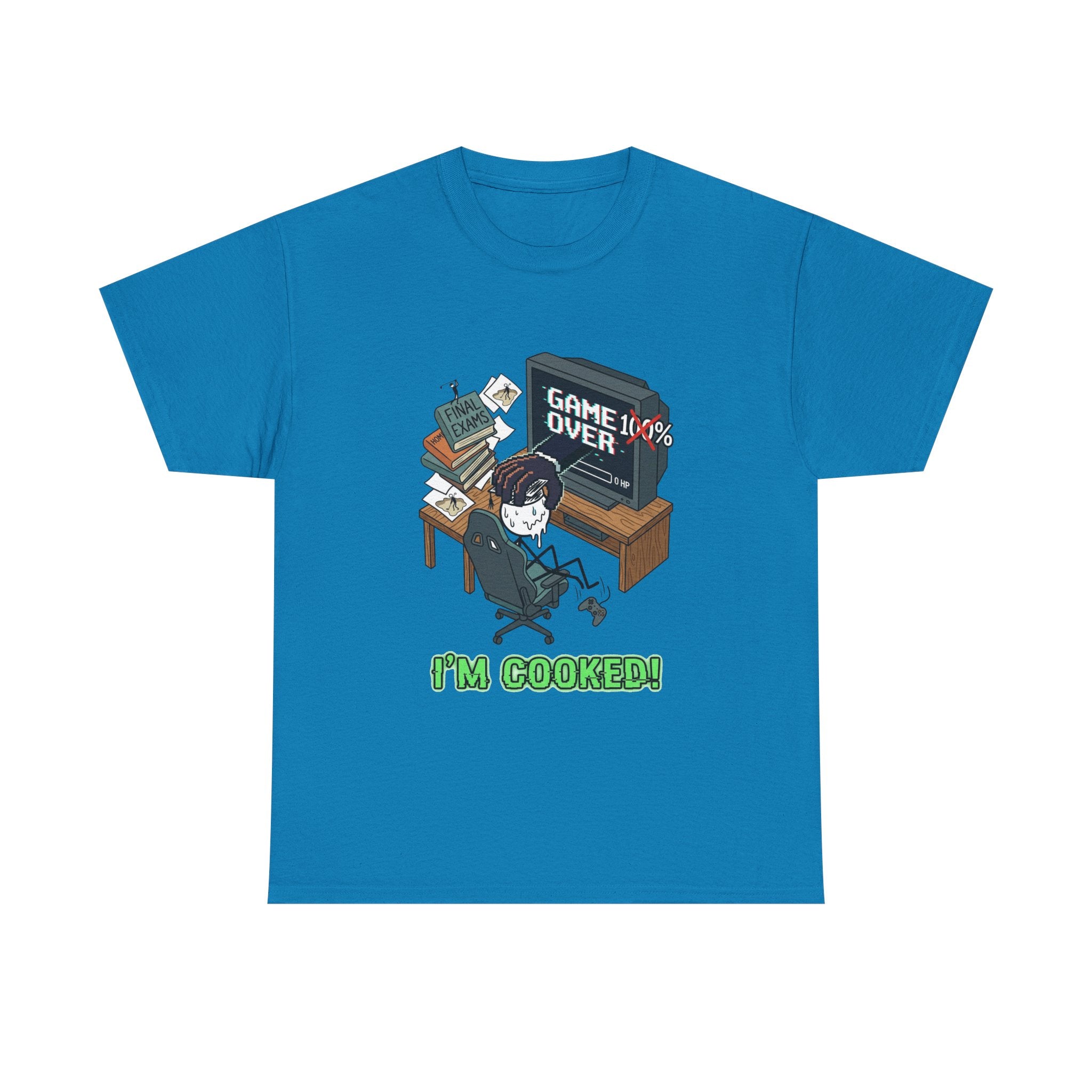 Gamer 'Game Over I'm Cooked' Graphic Tee