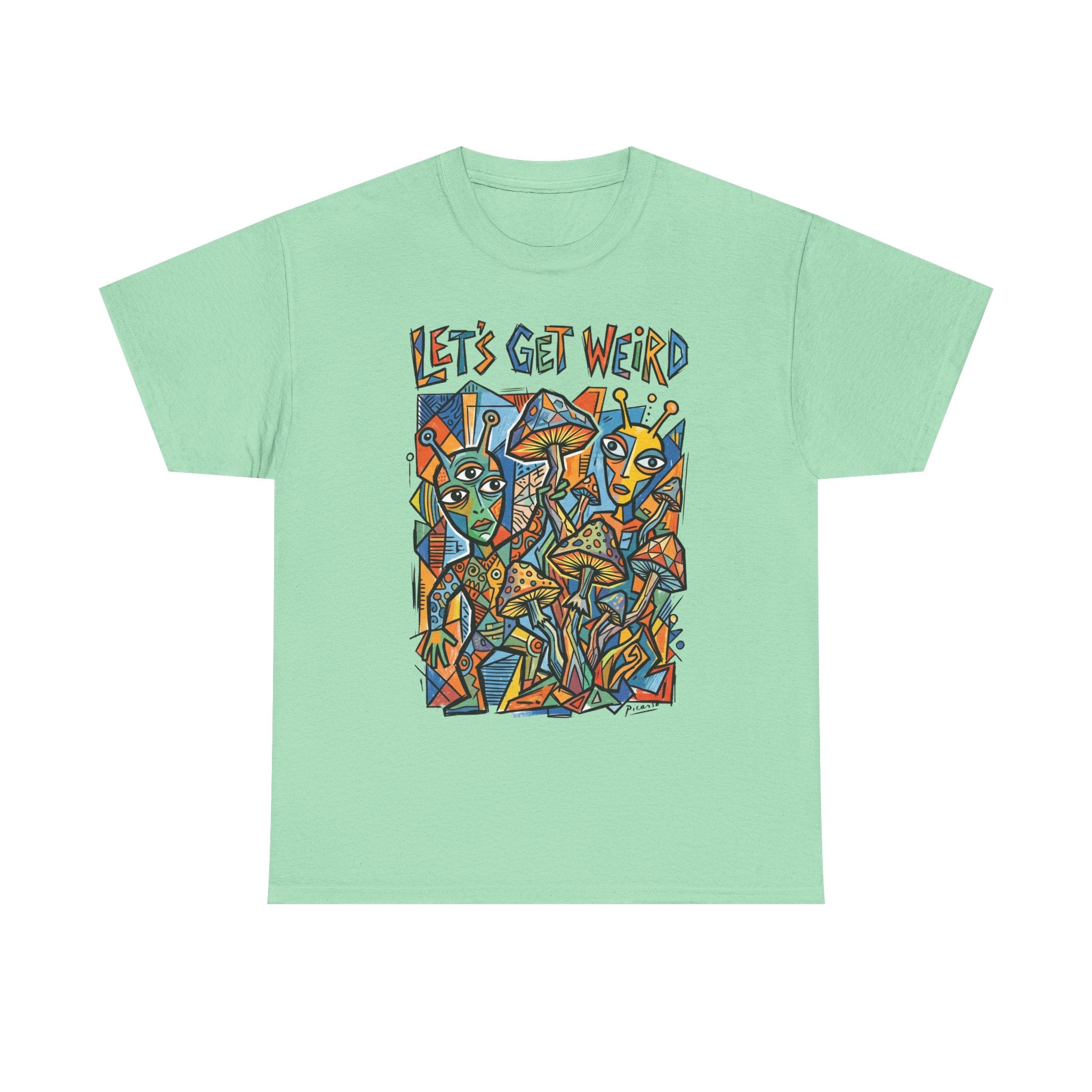 Let's Get Weird Abstract Art T-Shirt — Colorful Psychedelic Graphic Tee