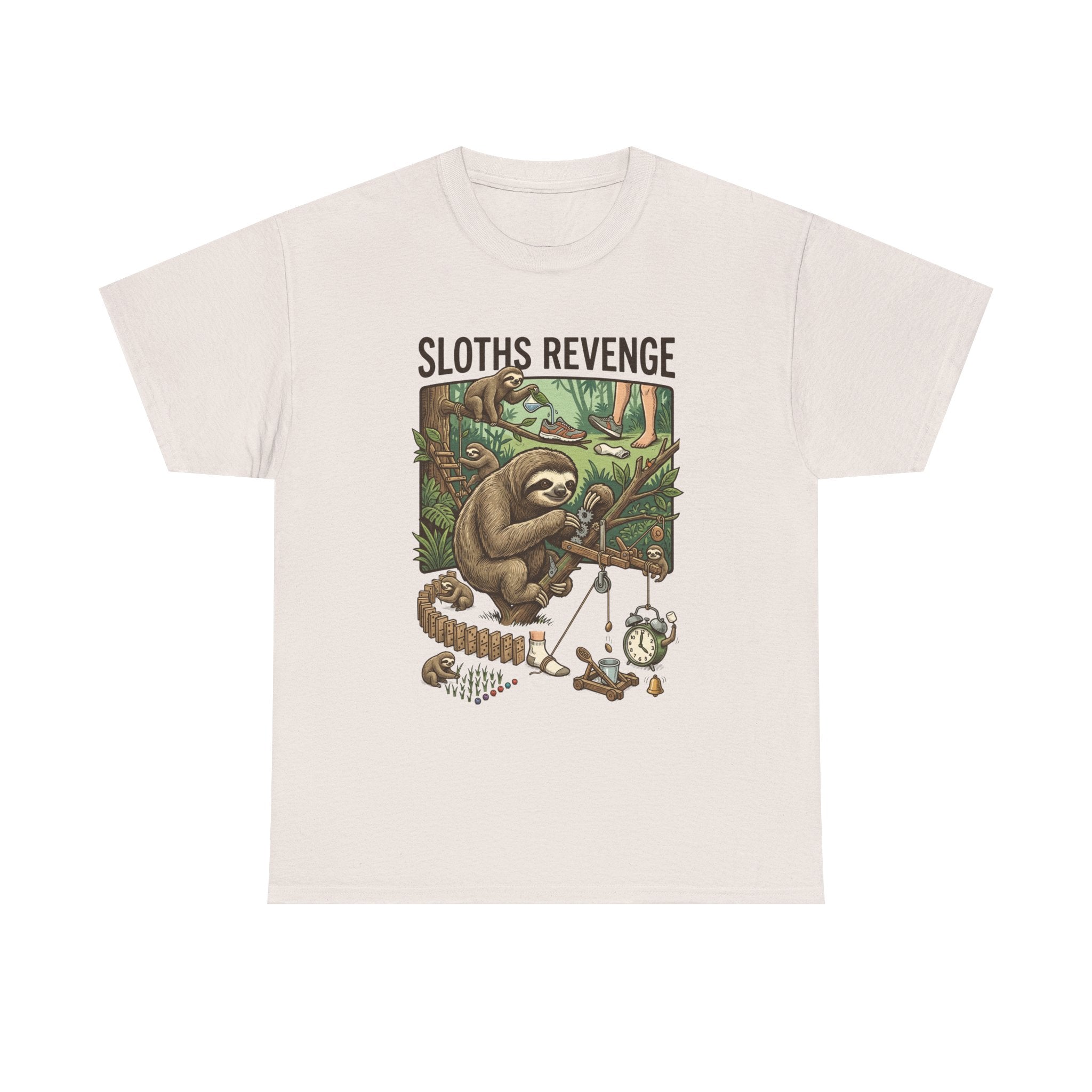 Sloths Revenge T-Shirt — Funny Retro Sloth Graphic Tee