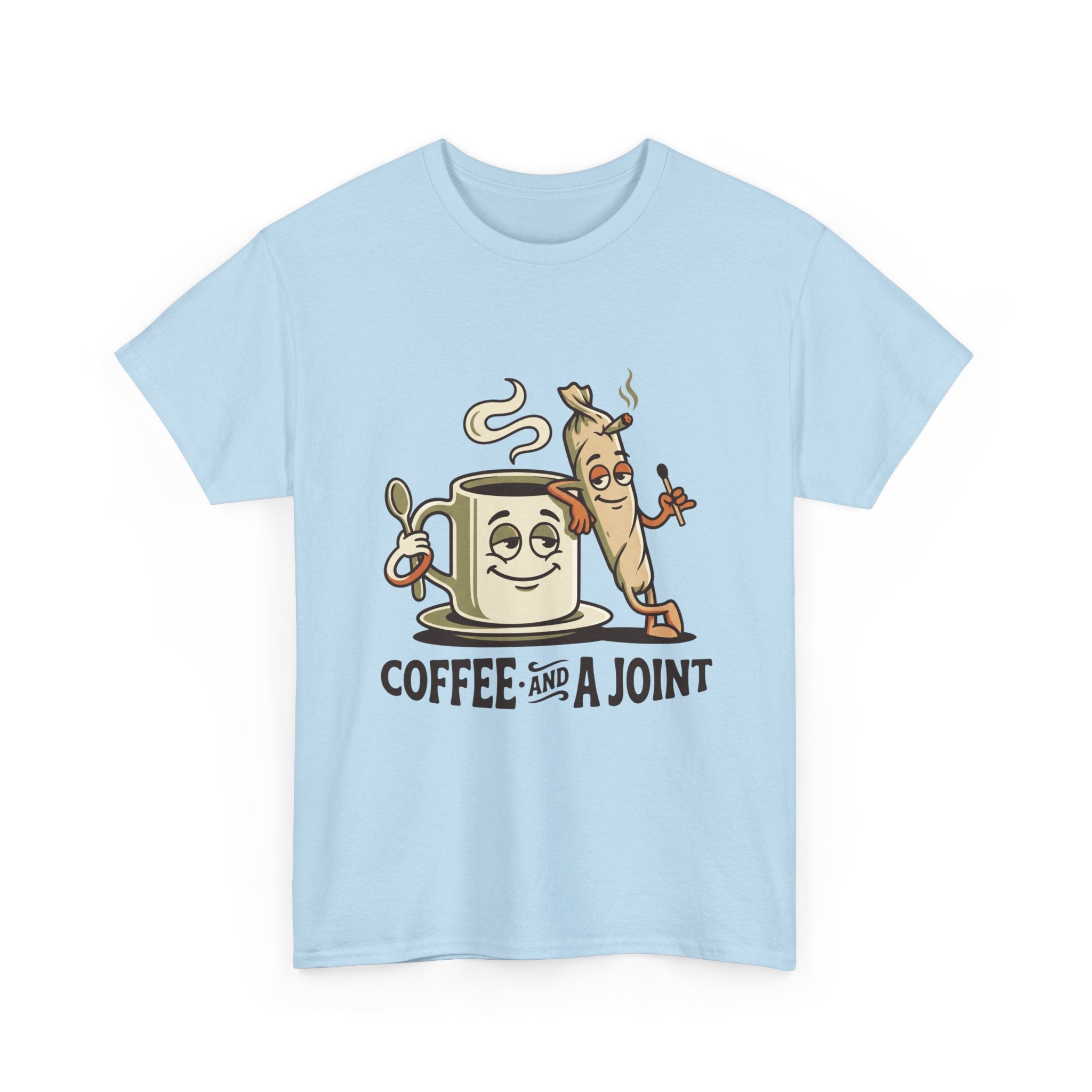 Coffee and a Joint T-Shirt — Funny Stoner Coffee Tee