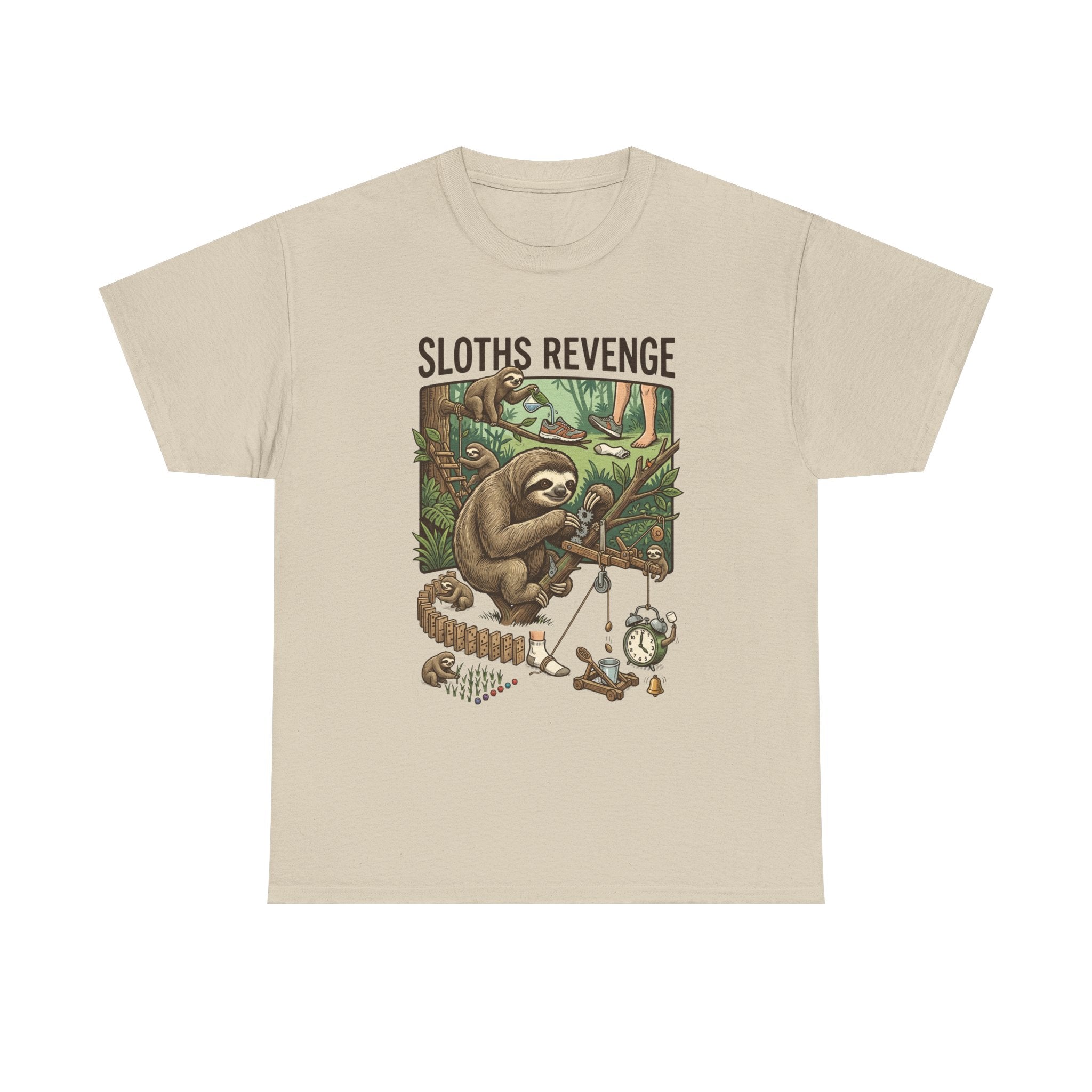 Sloths Revenge T-Shirt — Funny Retro Sloth Graphic Tee