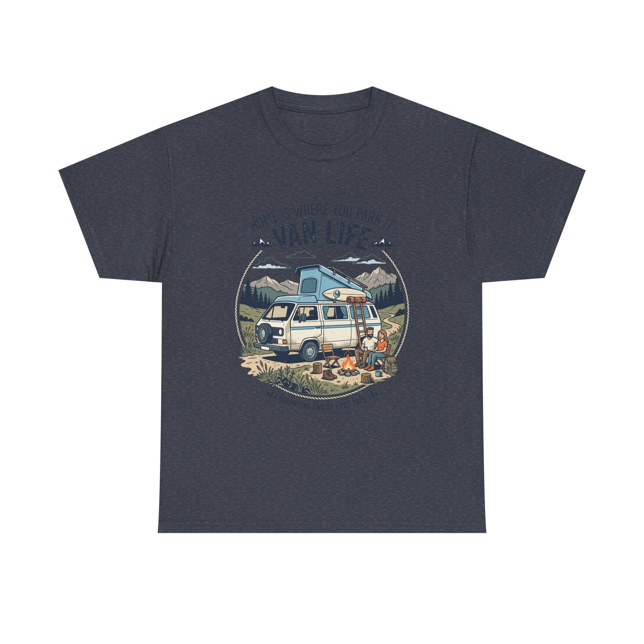 Van Life T-Shirt — "Home Is Where You Park It" Adventure Tee