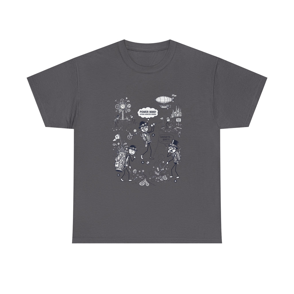 Steampunk Golf Graphic Tee —  "Good Vibes" Illustration