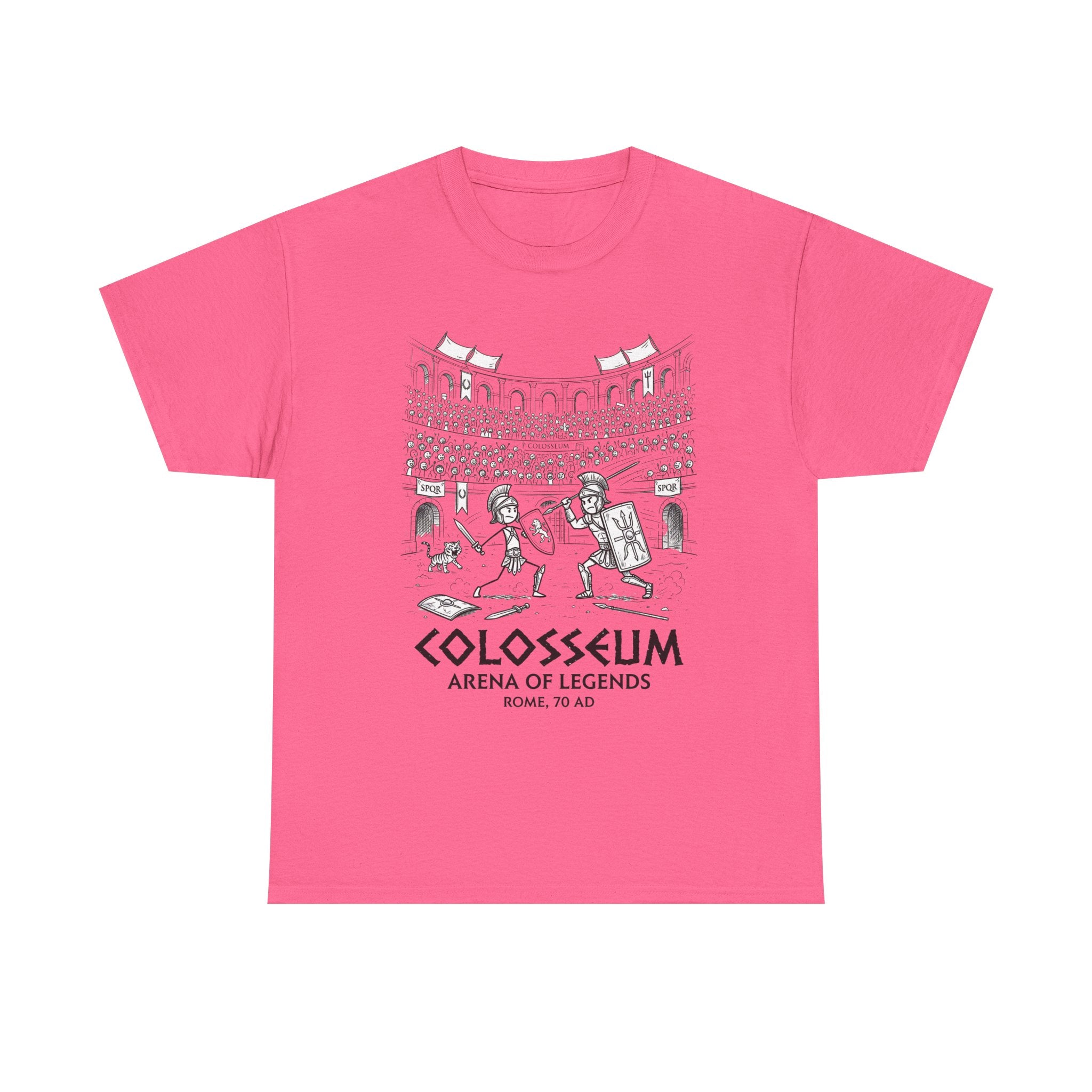 Colosseum Arena of Legends Graphic Tee — Roman Gladiator Coliseum Shirt