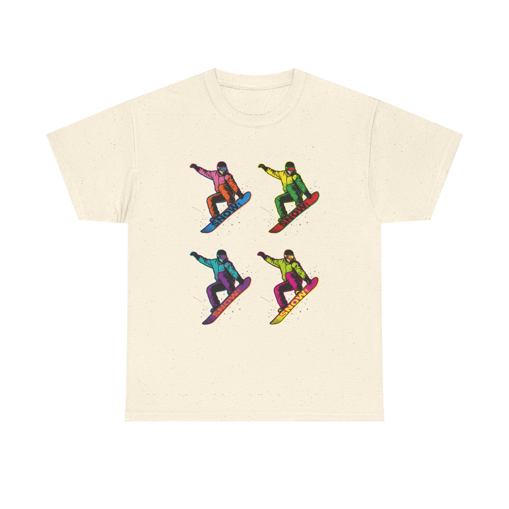 Snowboarder Pop Art T-Shirt – Colorful Retro Snowboarding Graphic Tee