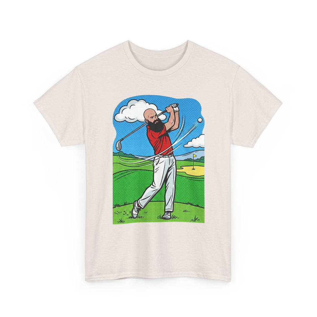 Golf Swing Graphic Tee — Golfer Illustration Shirt for Golf Lovers
