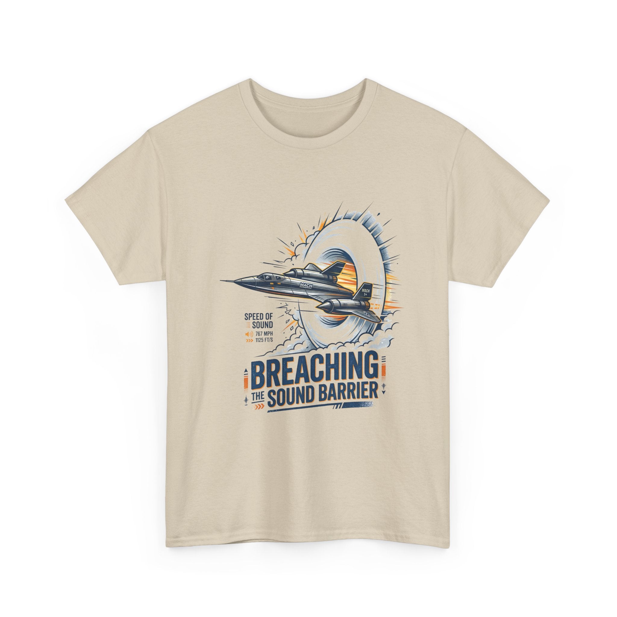 Sonic Boom T-Shirt — 'Breaching the Sound Barrier' Jet Trainer Aviation Graphic Tee