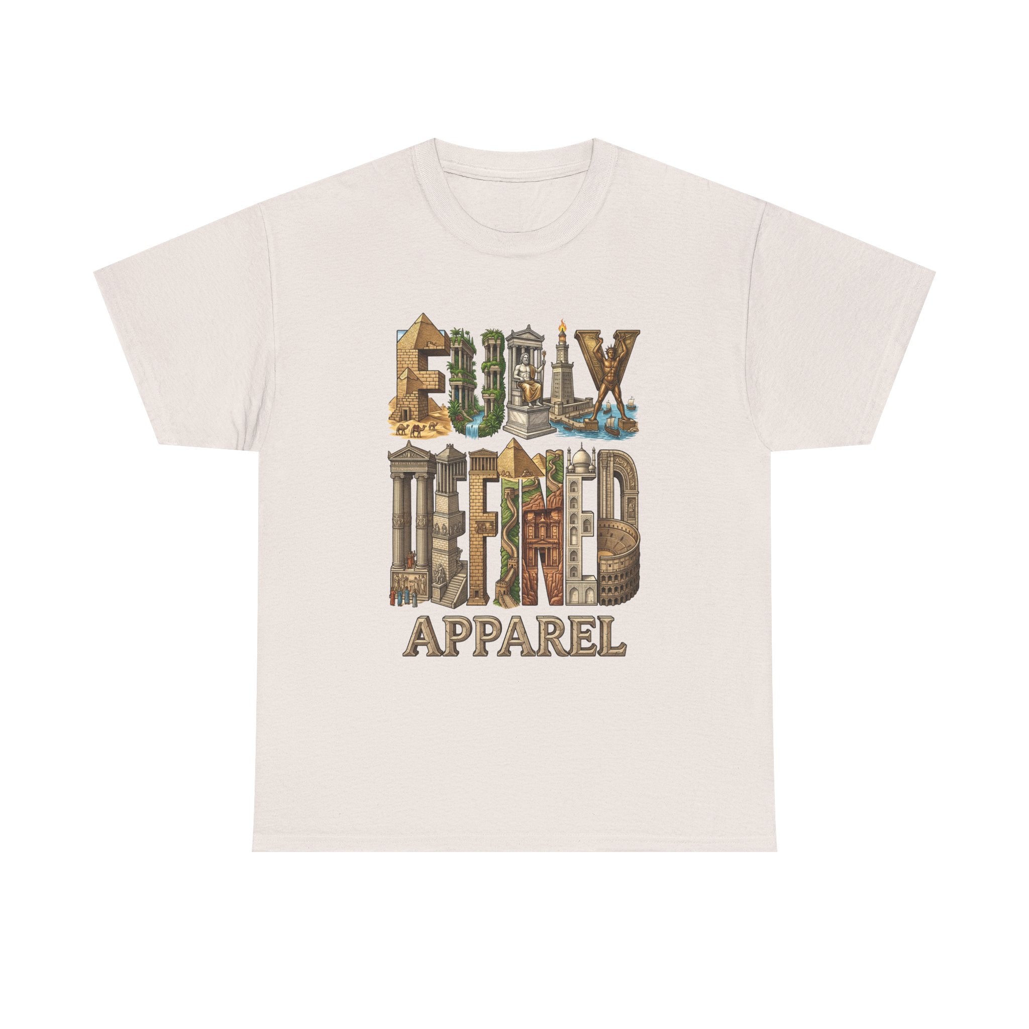 Fully Defined Apparel T‑Shirt — Wonders of the World Graphic Tee