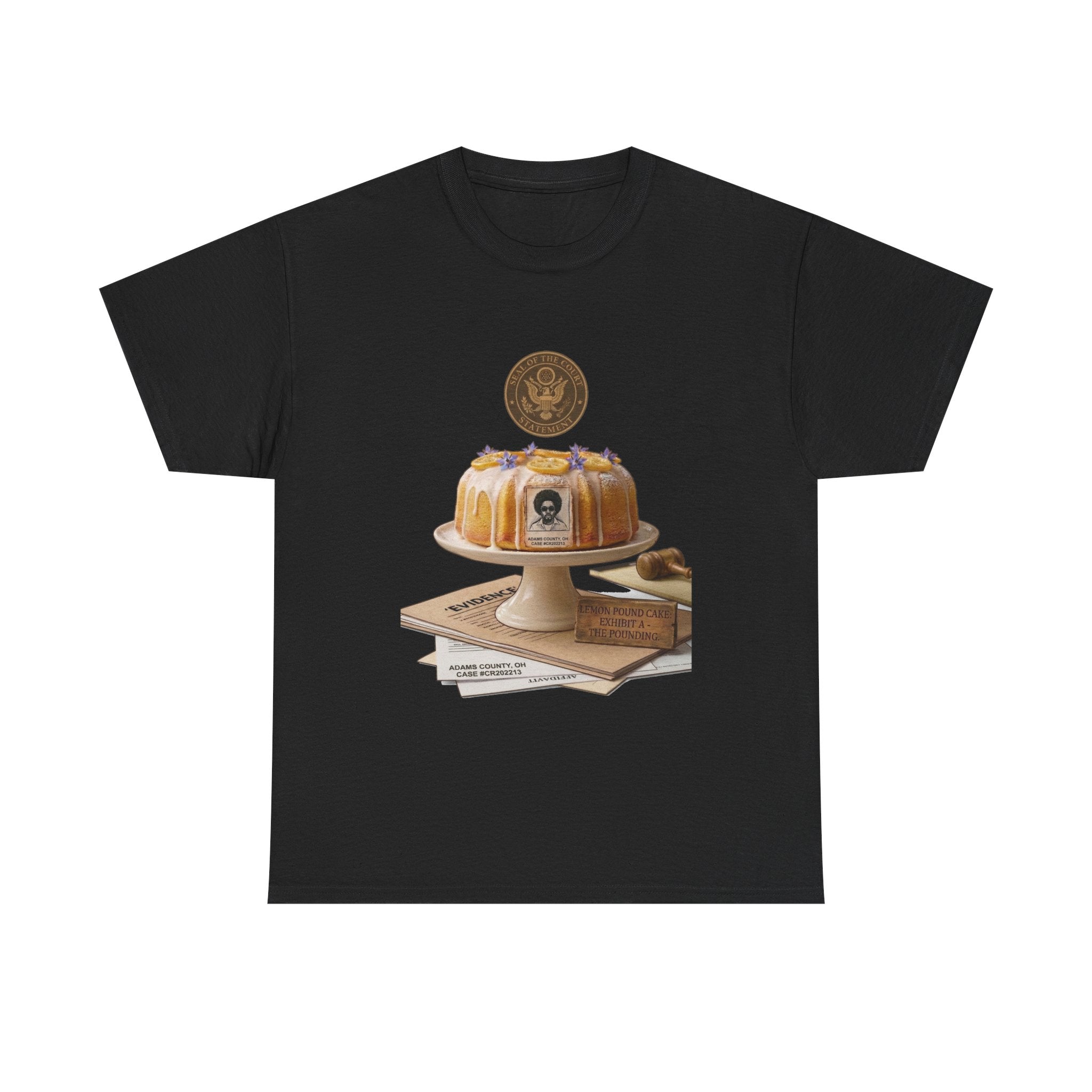 Lemon Pound Cake T‑Shirt — Vintage Baking Illustration Tee