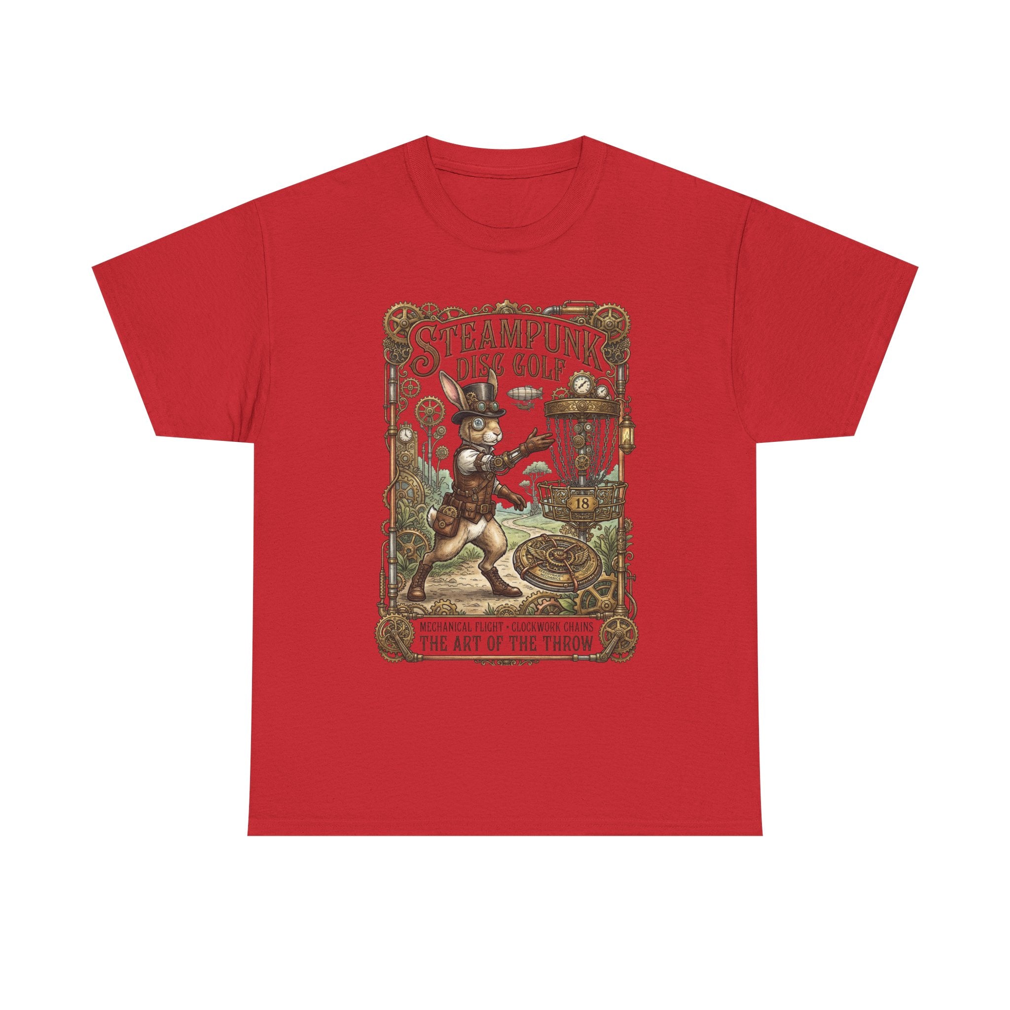 Steampunk Disc Golf T-Shirt — Vintage Victorian Throw Art Tee