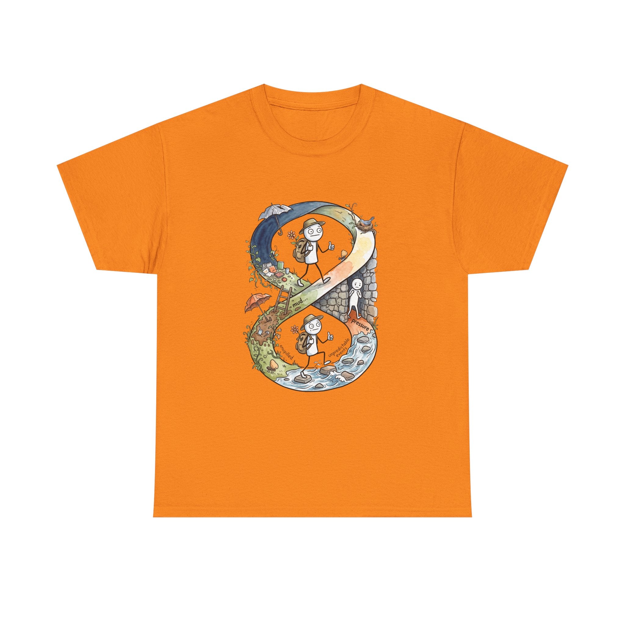 a Infinity Hiking Tee — Day & Night Nature Adventure Graphic T-Shirt