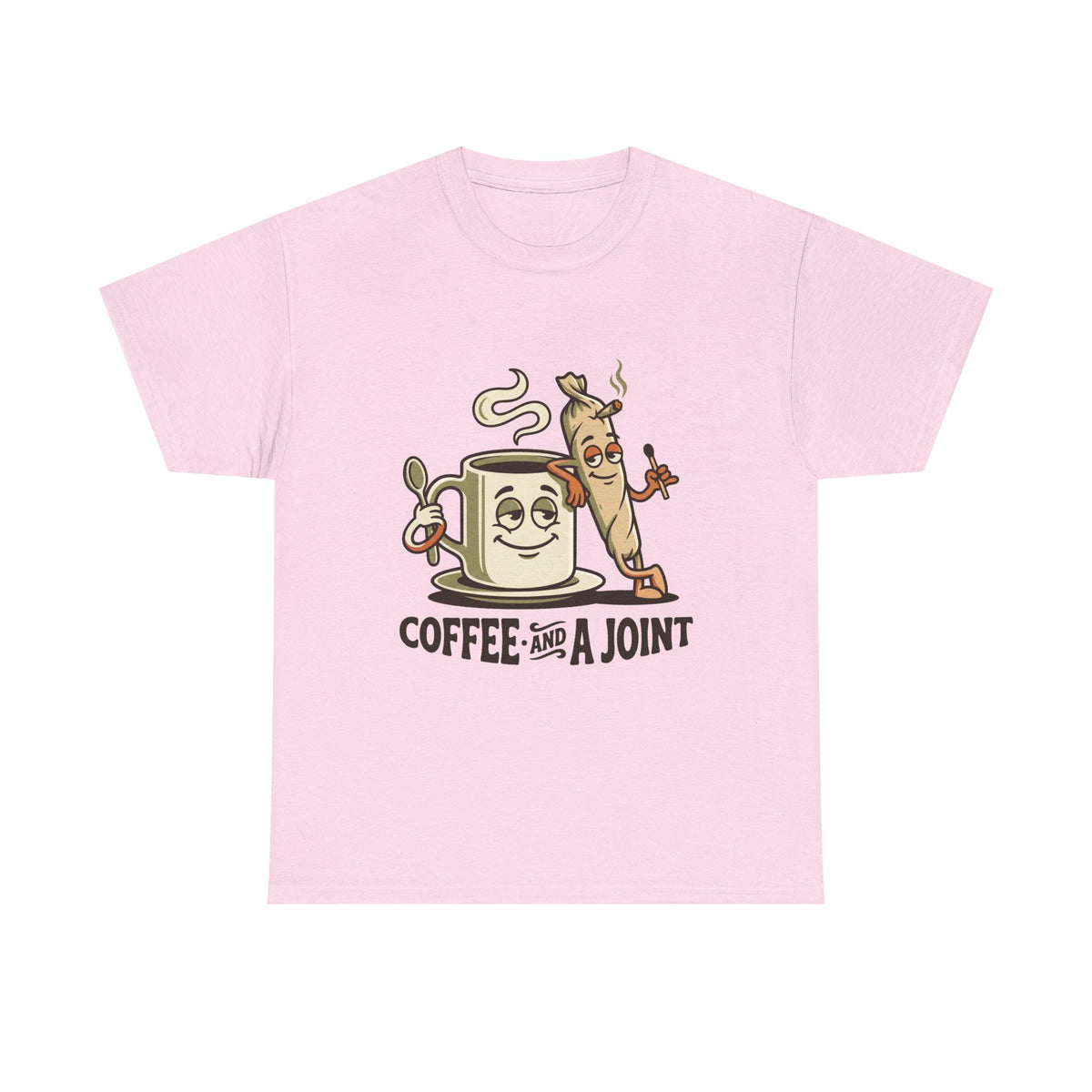 a Coffee and a Joint T-Shirt — Funny Stoner Coffee Tee
