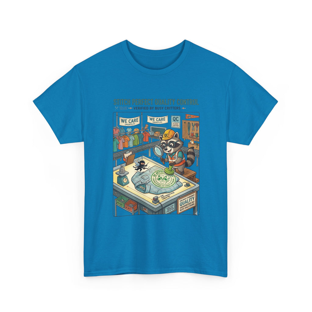Quality Control Sewing Shirt — "Stitch Perfect" Tailor Cartoon Tee