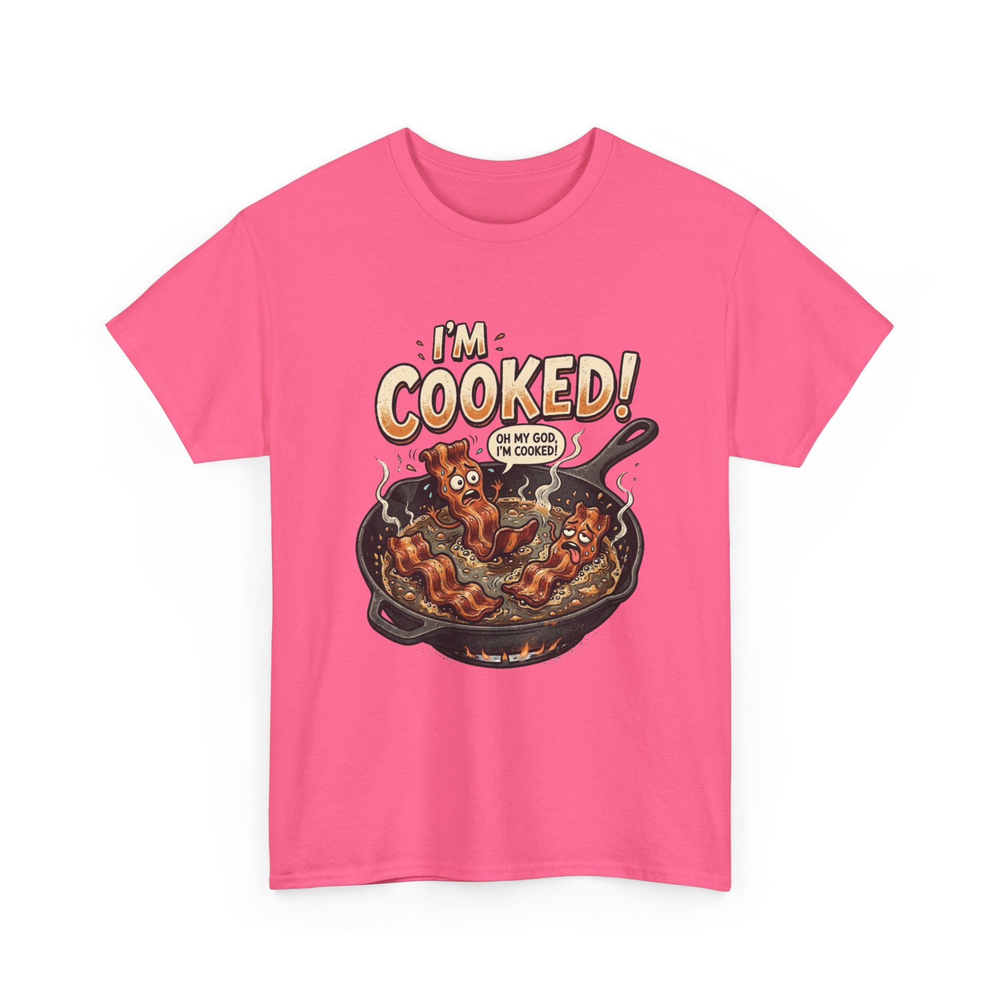 I’m Cooked! Funny Bacon Skillet T-Shirt