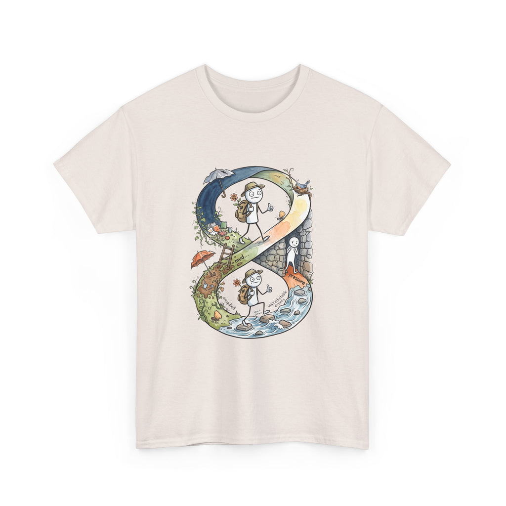 a Infinity Hiking Tee — Day & Night Nature Adventure Graphic T-Shirt