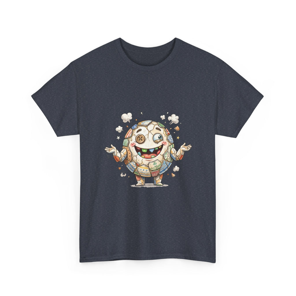 T-Shirt — Cute Kawaii Mosaic Egg Character Illustration Tee