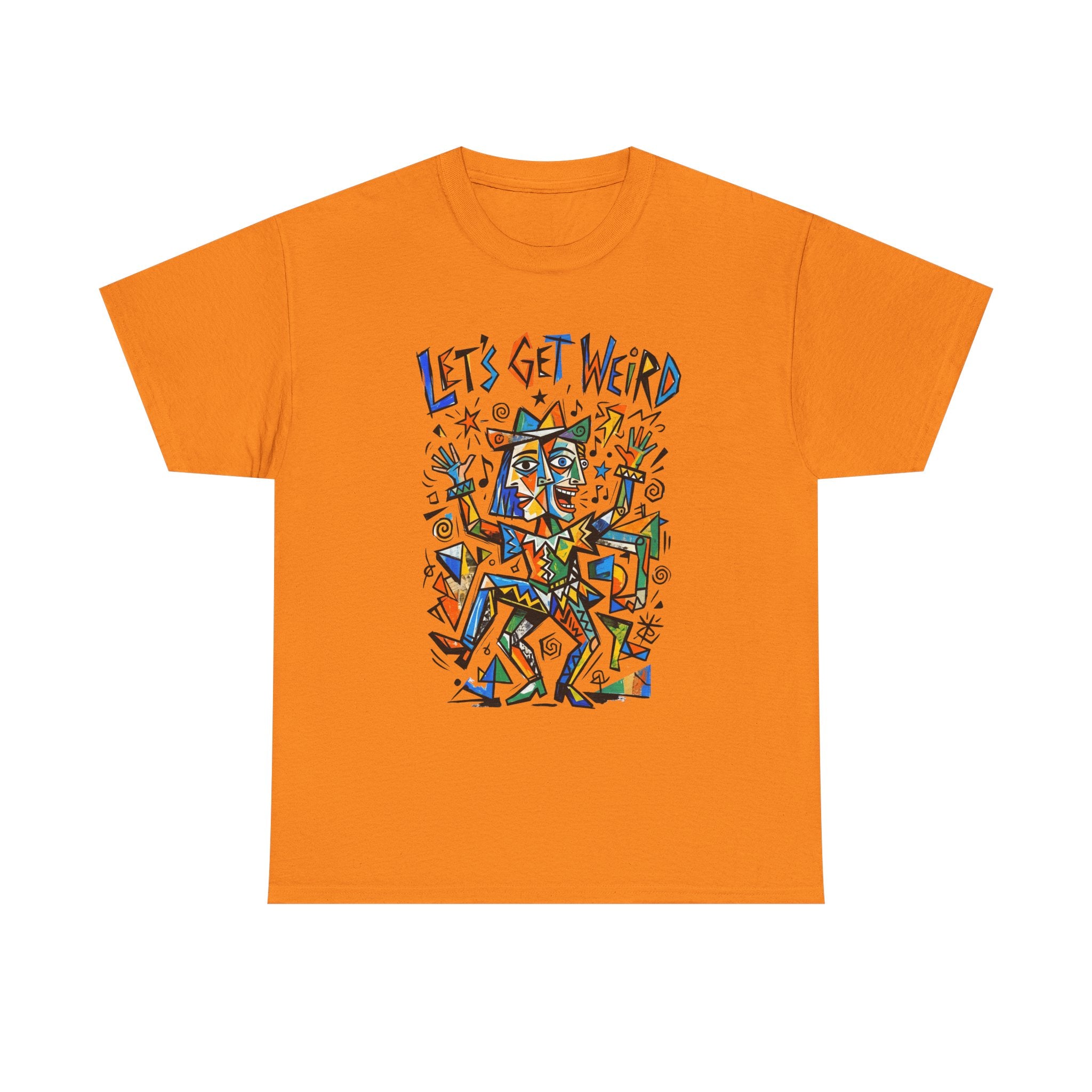 Let's Get Weird T‑Shirt — Colorful Abstract Party Graphic Tee