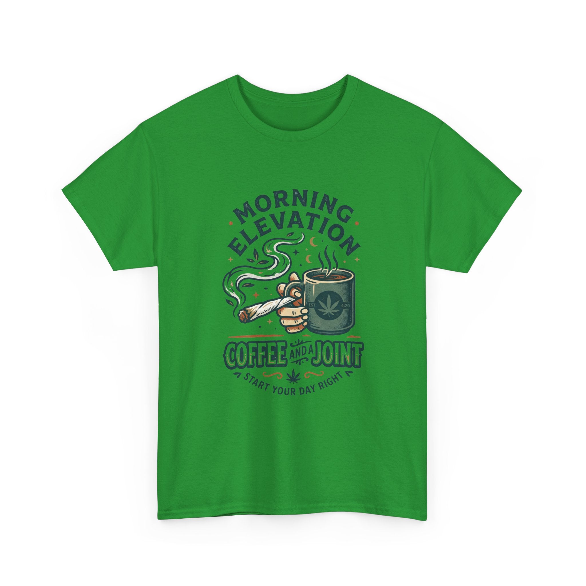 Coffee & Joint T-Shirt — Morning Elevation Graphic Tee