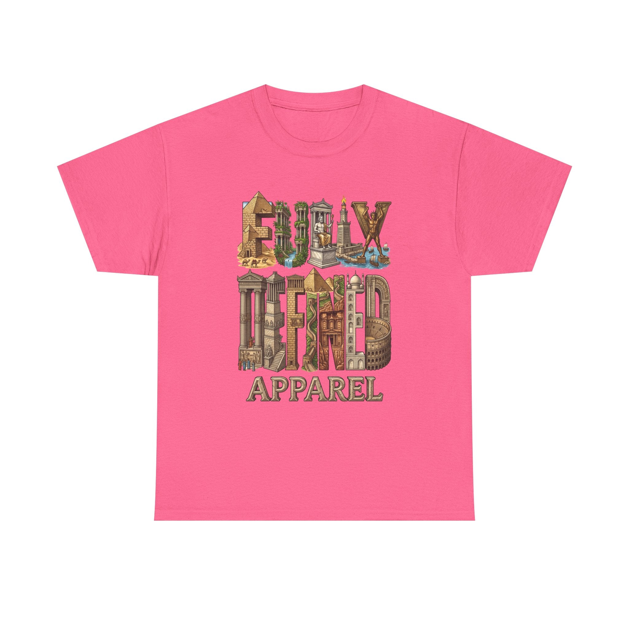 Fully Defined Apparel T‑Shirt — Wonders of the World Graphic Tee