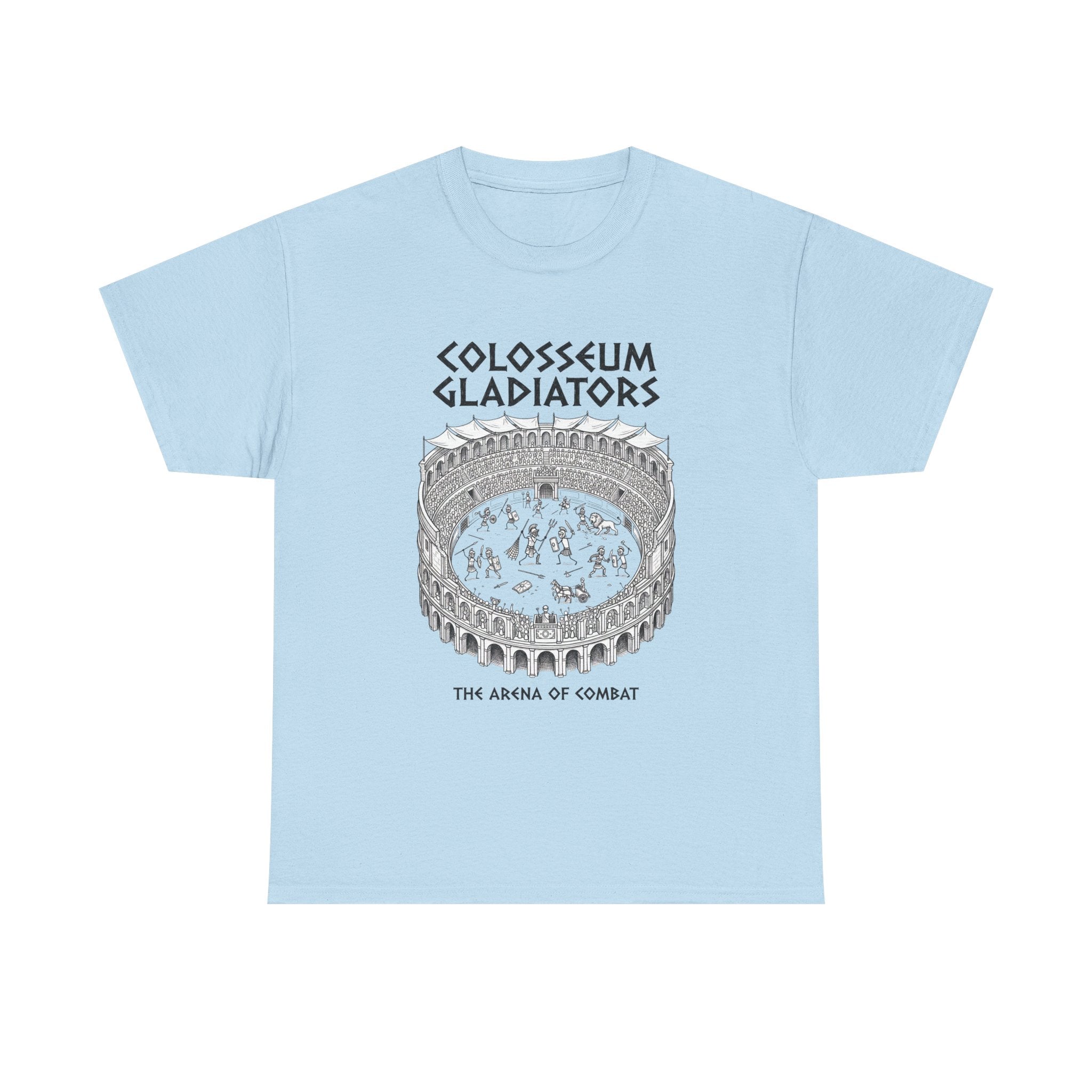 Colosseum Gladiators Tee — Ancient Roman Arena Graphic T-Shirt