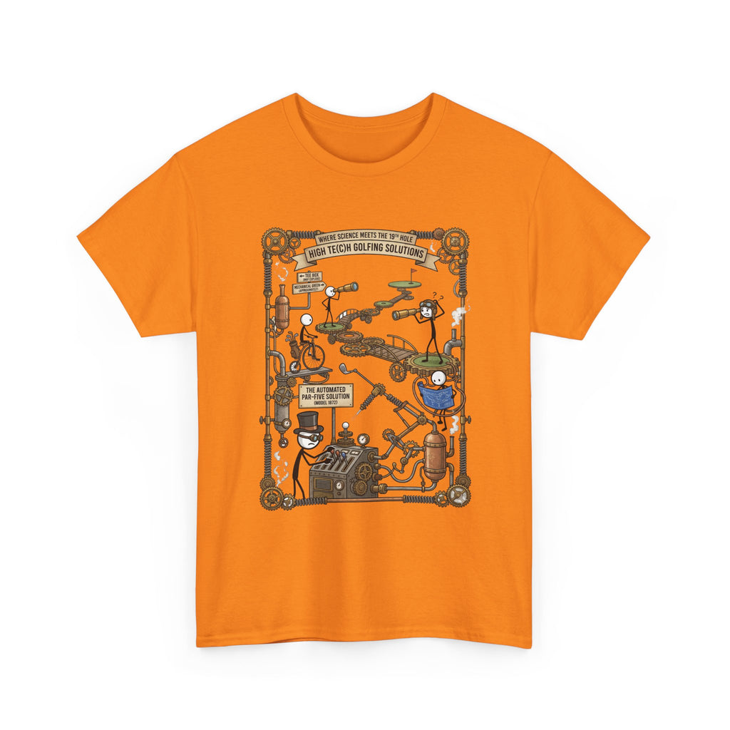 Steampunk Golf — ‘How To Make Par’ Vintage Contraption T-Shirt