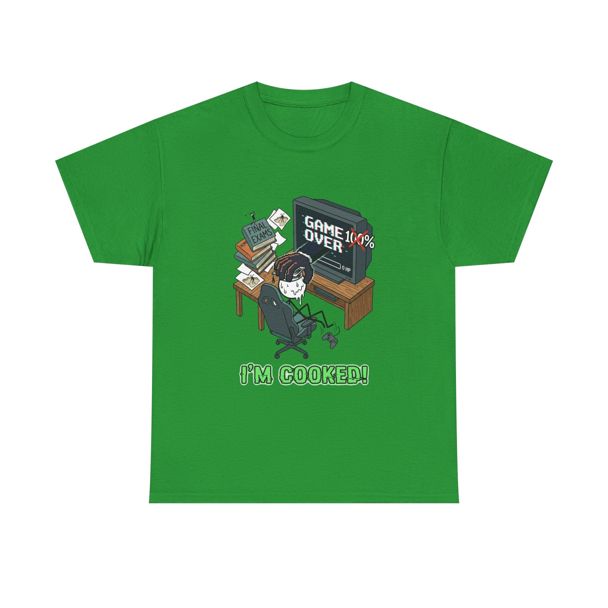 Gamer 'Game Over I'm Cooked' Graphic Tee