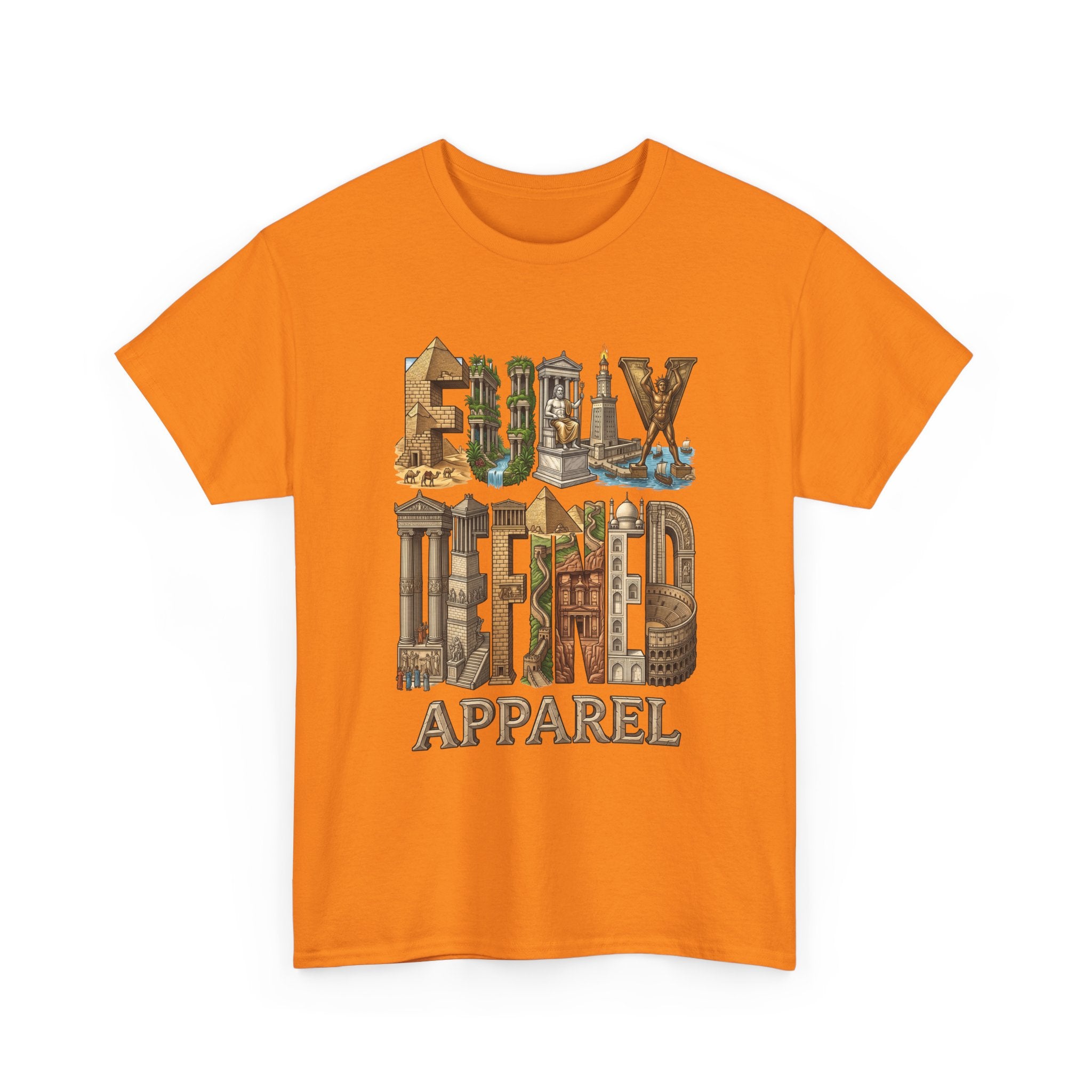 Fully Defined Apparel T‑Shirt — Wonders of the World Graphic Tee