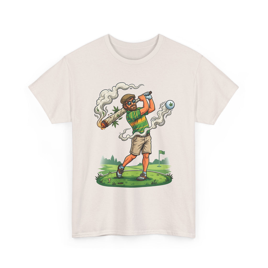 Golf Golfer Weed Smoking Club T-Shirt — Funny Golf Graphic Tee