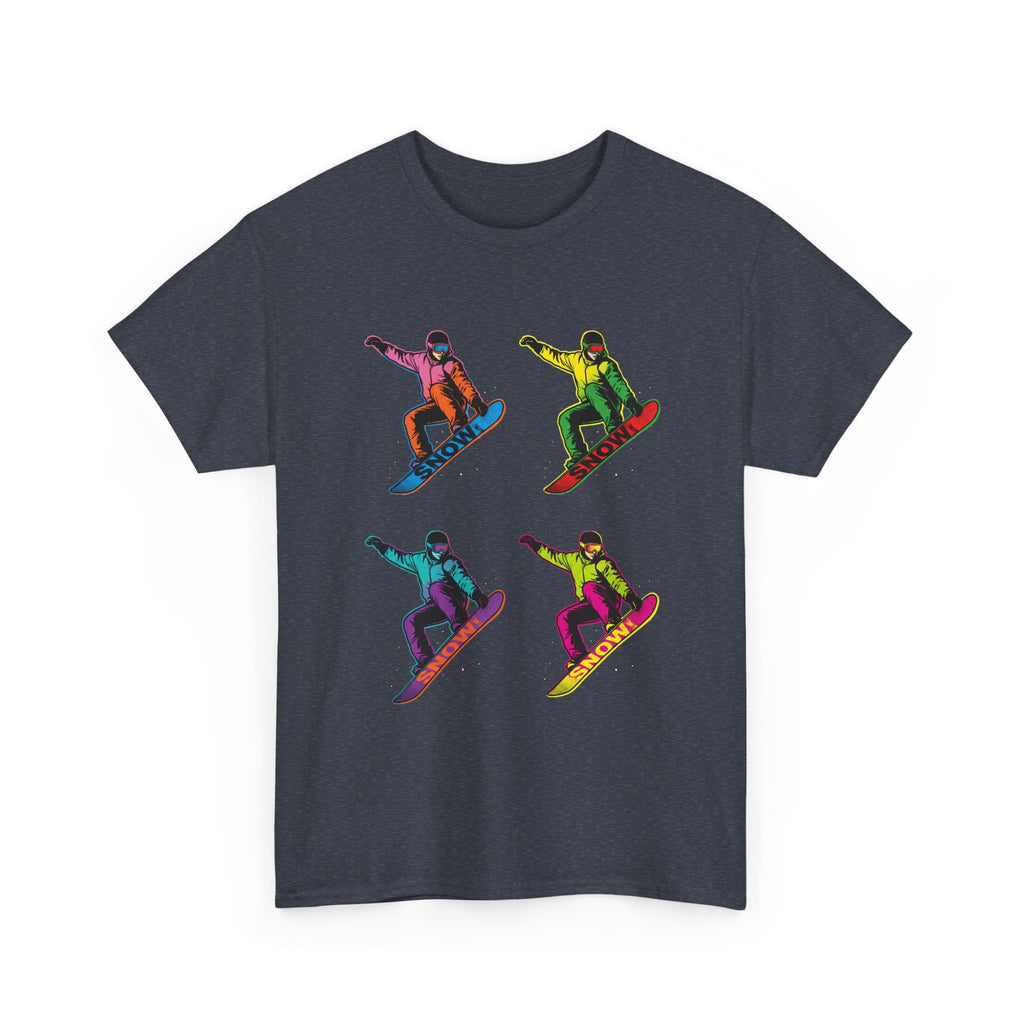 Snowboarder Pop Art T-Shirt – Colorful Retro Snowboarding Graphic Tee