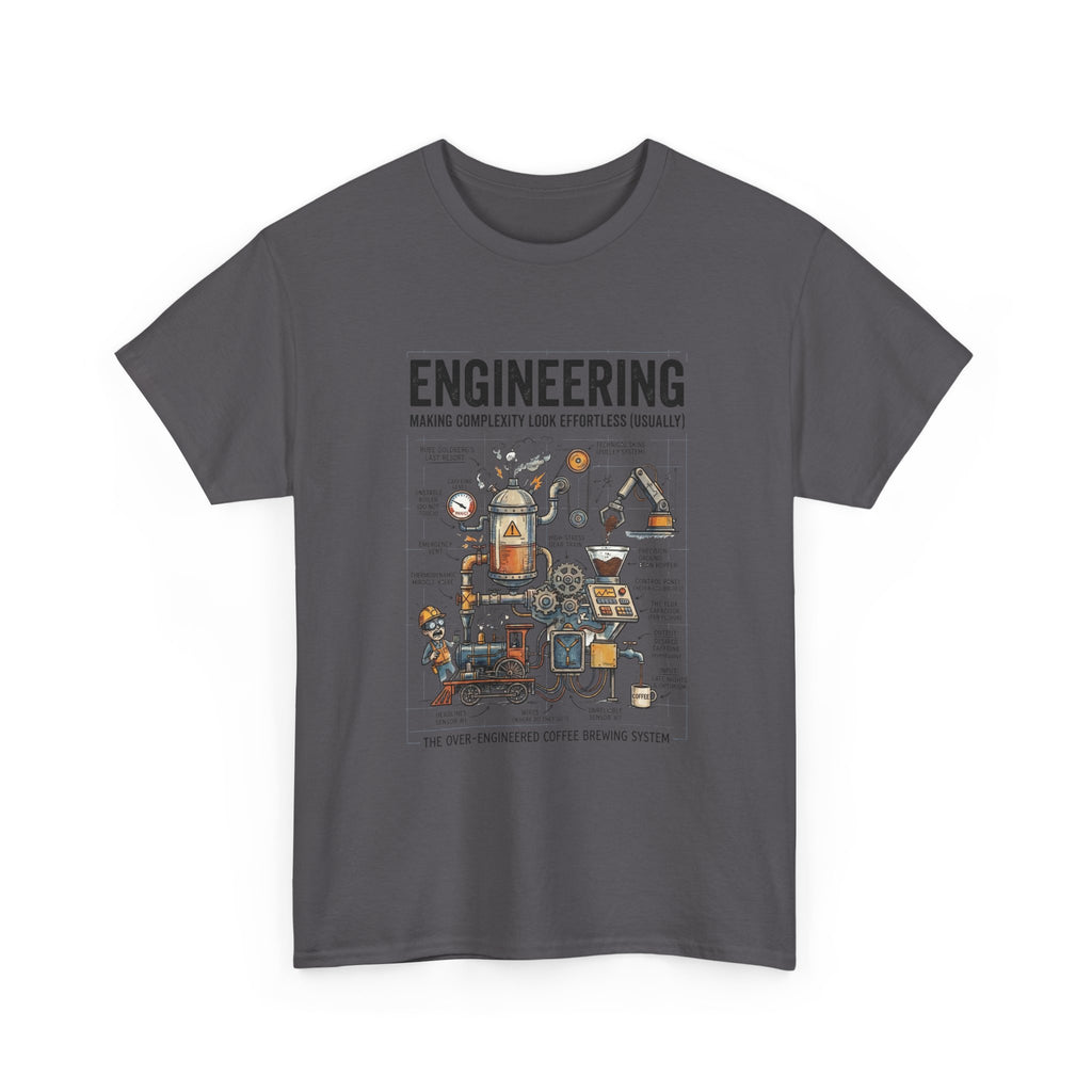 Engineering Diagram T‑Shirt — Funny STEM Illustration Tee for Engineers & Students