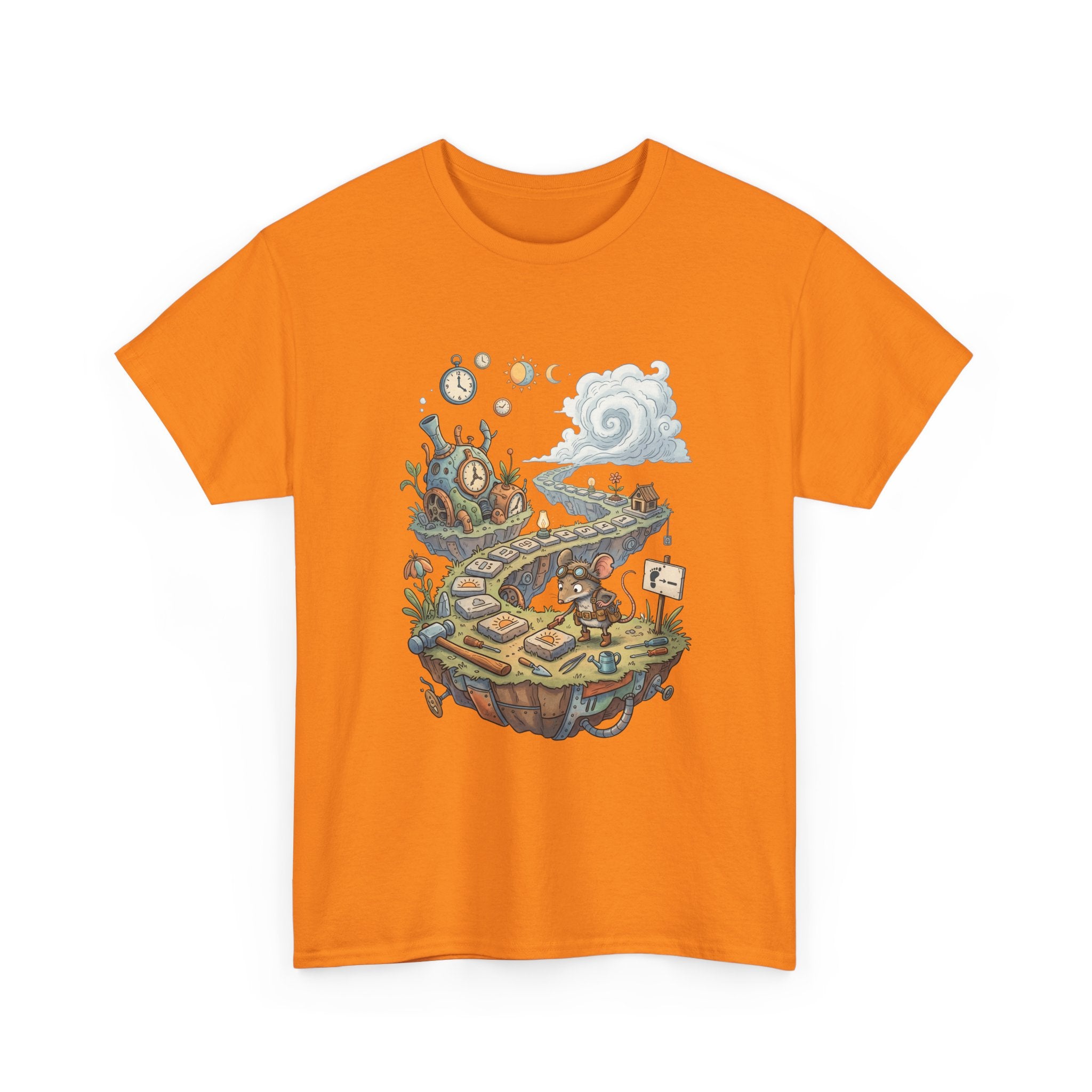 T-Shirt — Fantasy Floating Island Roadmap Illustration Tee