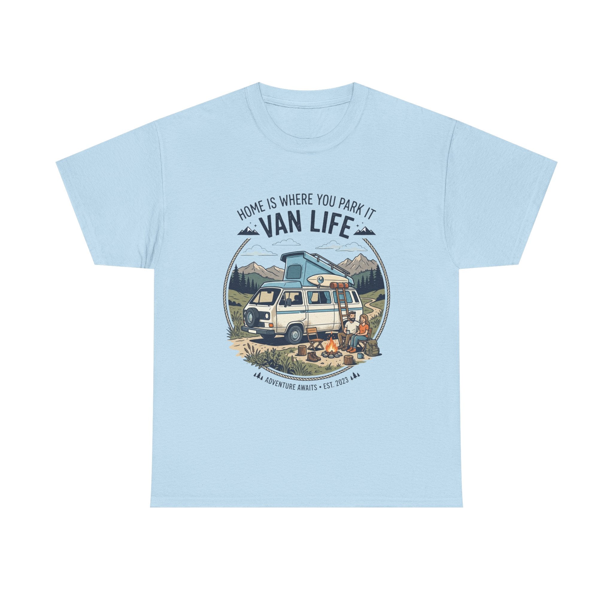 Van Life T-Shirt — "Home Is Where You Park It" Adventure Tee