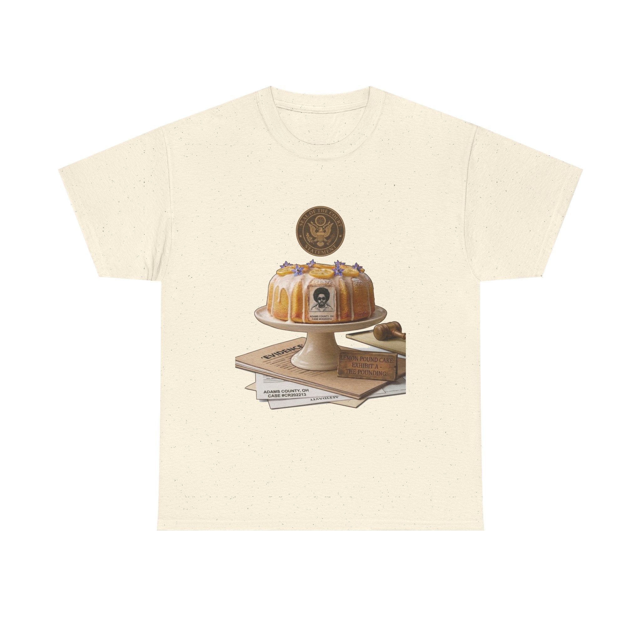 Lemon Pound Cake T‑Shirt — Vintage Baking Illustration Tee