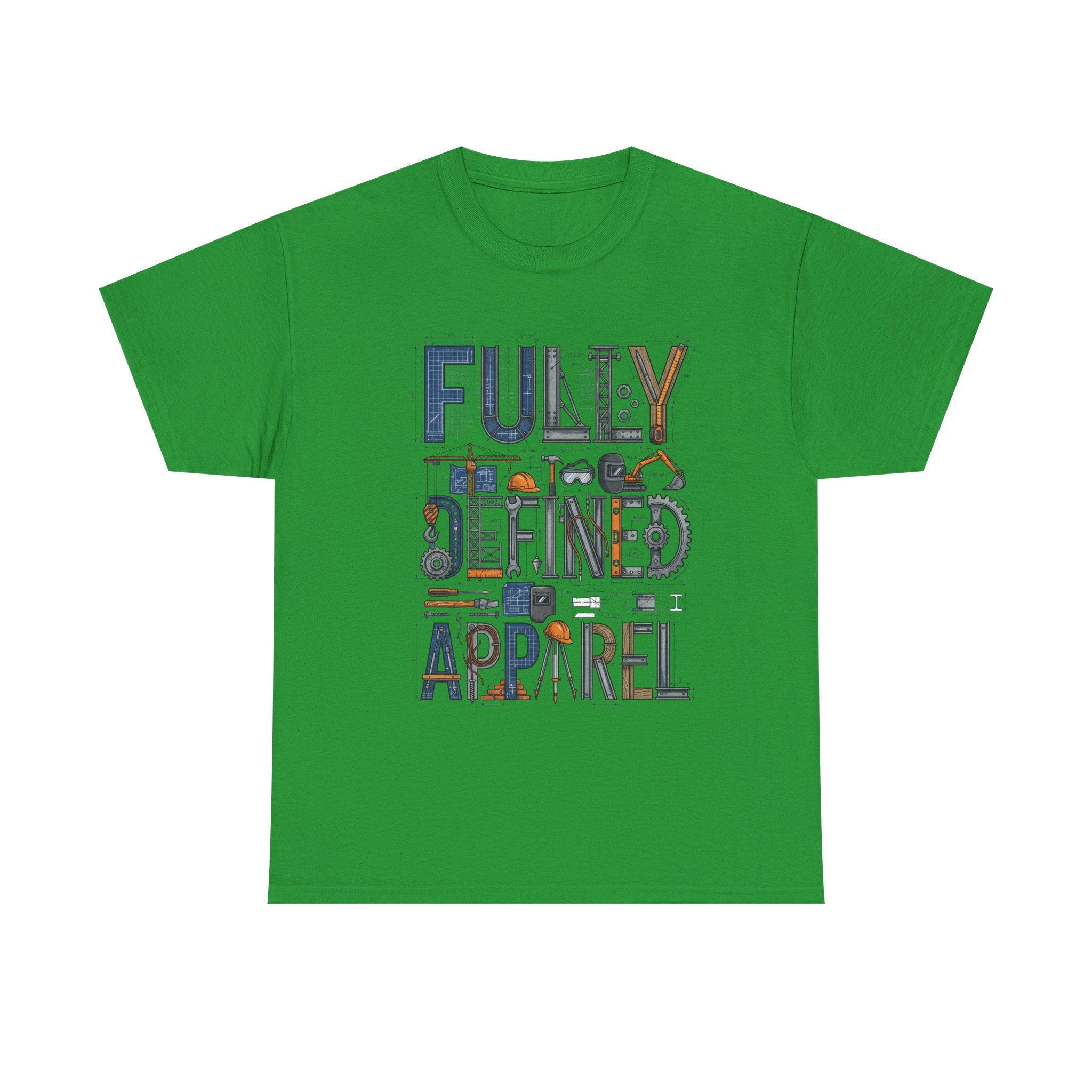 Fully Defined Apparel T-Shirt — Graphic Tee with Retro Tools Design
