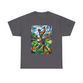 Golf Swing Art T-Shirt — Colorful Cubist Golfer Graphic Tee