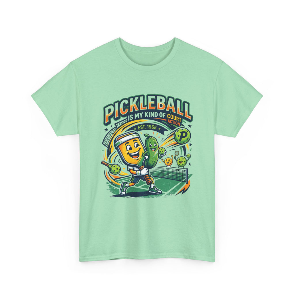 Pickleball Is My Kind of Court T‑Shirt — Funny Pickle Paddle & Dink Graphic Tee