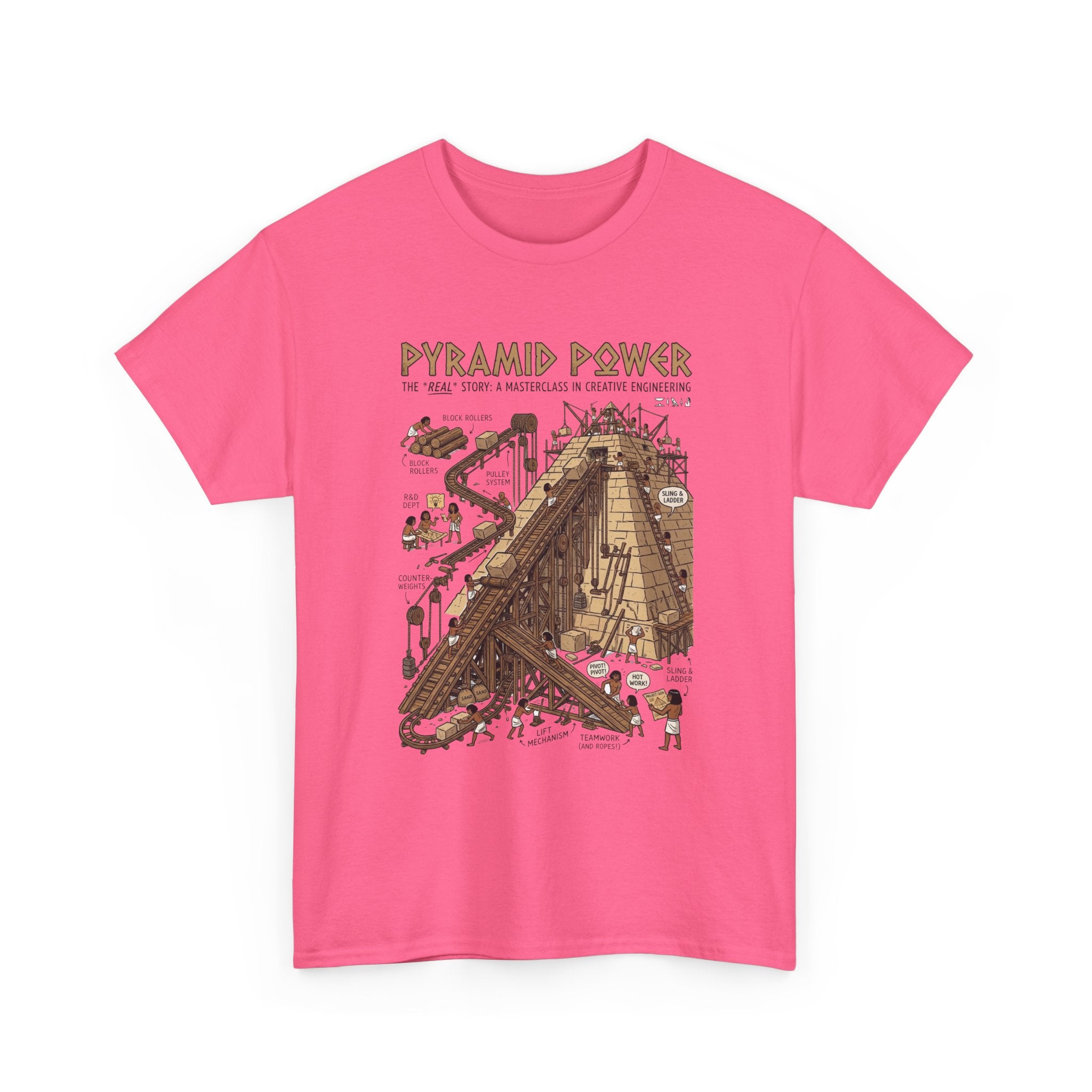 Pyramid Power Tee — Vintage Egyptian Pyramid Diagram Graphic T‑Shirt