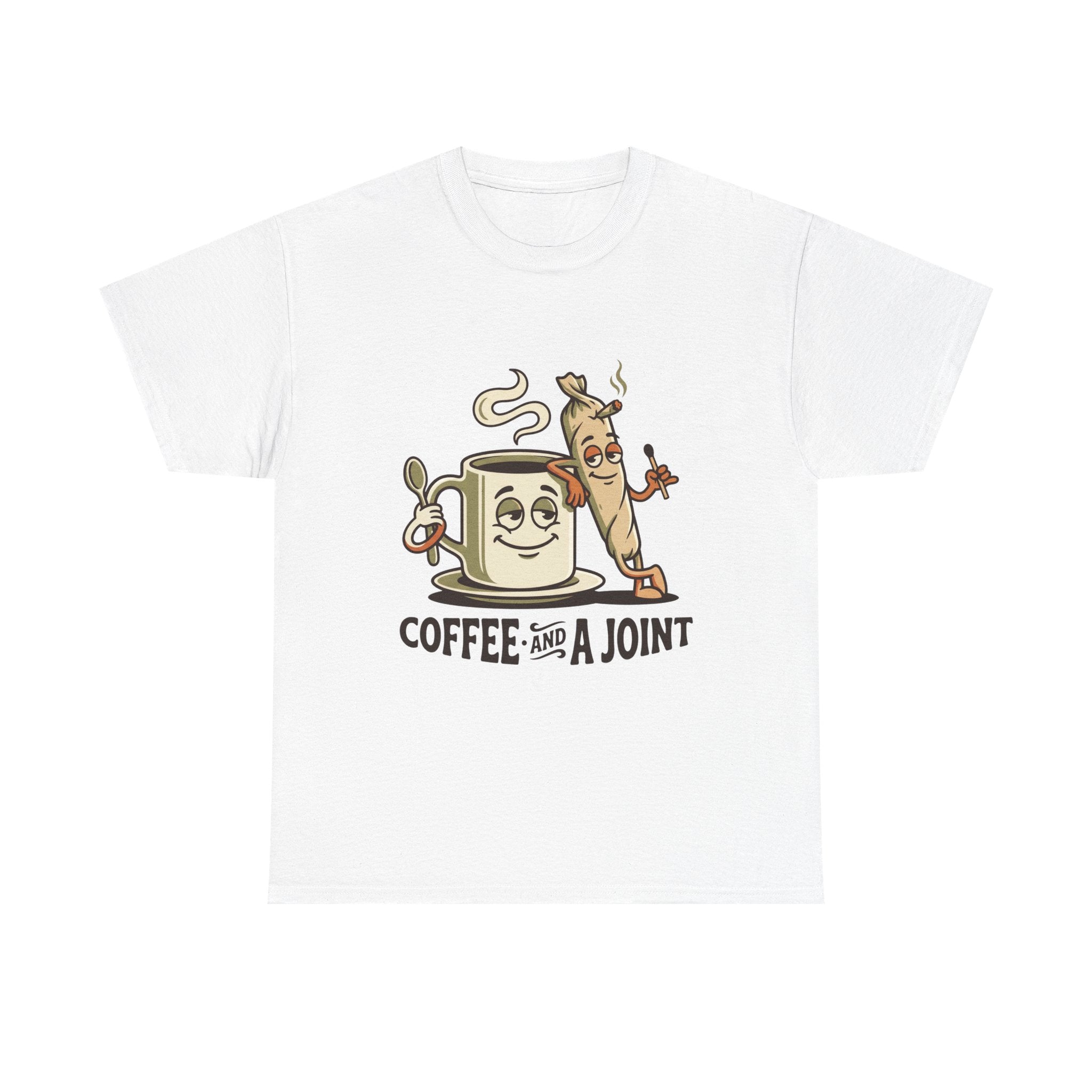 Coffee and a Joint T-Shirt — Funny Stoner Coffee Tee