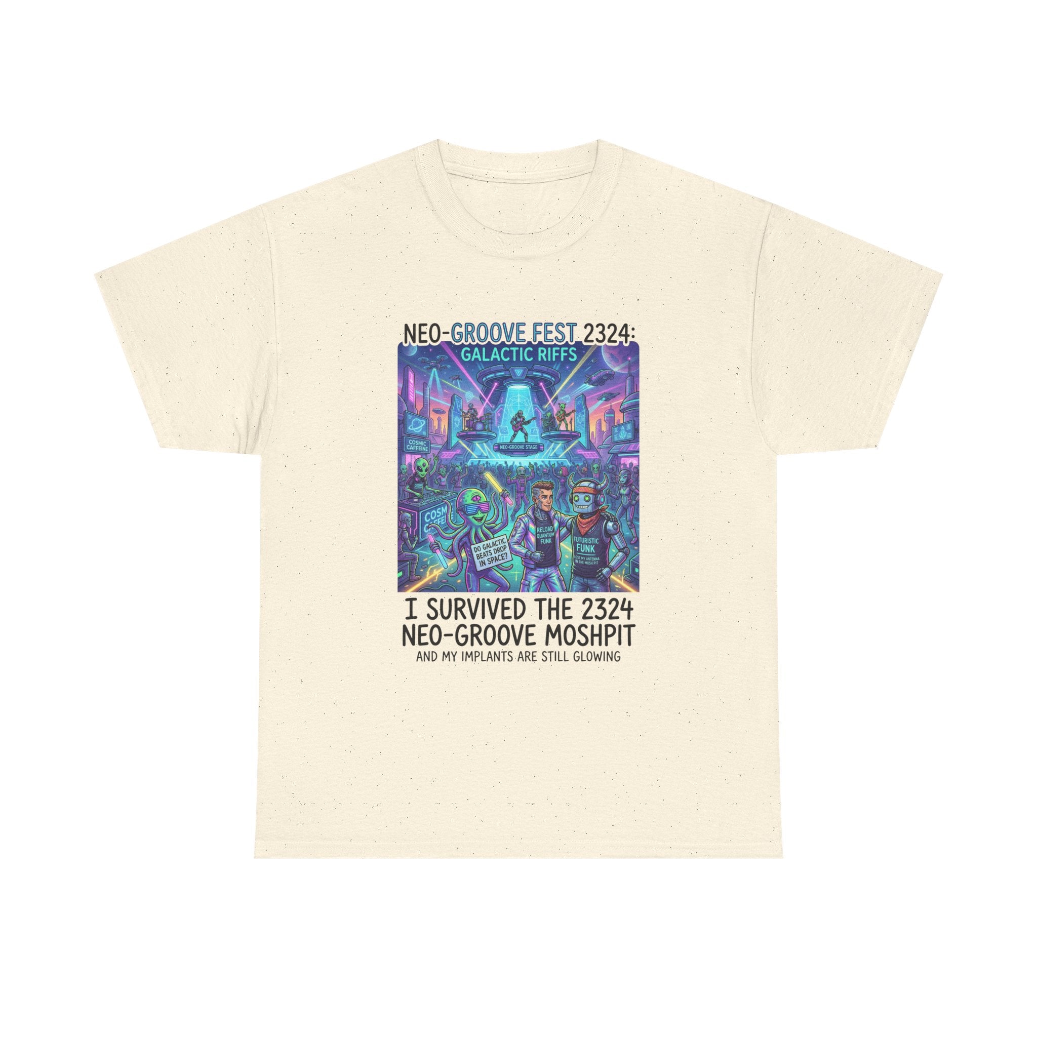Neo-Groove Fest 2324 Tee — "I Survived the 2324 Neo-Groove Moshpit" Concert T-Shirt