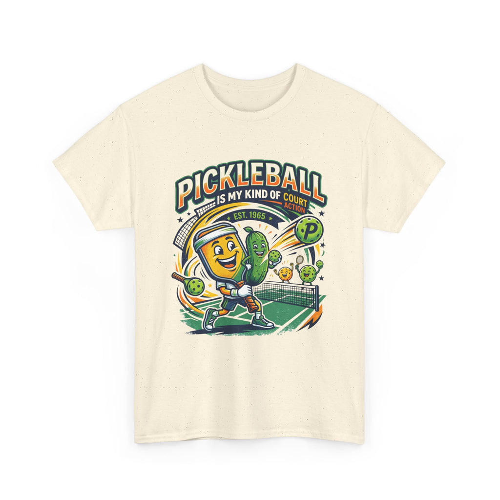 Pickleball Is My Kind of Court T‑Shirt — Funny Pickle Paddle & Dink Graphic Tee