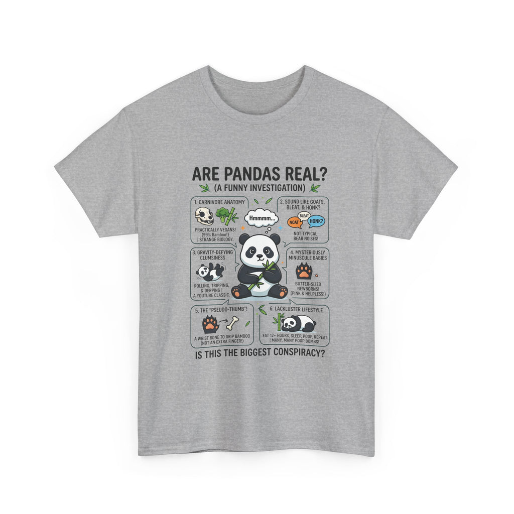 Are Pandas Real? Funny Panda Infographic T-Shirt