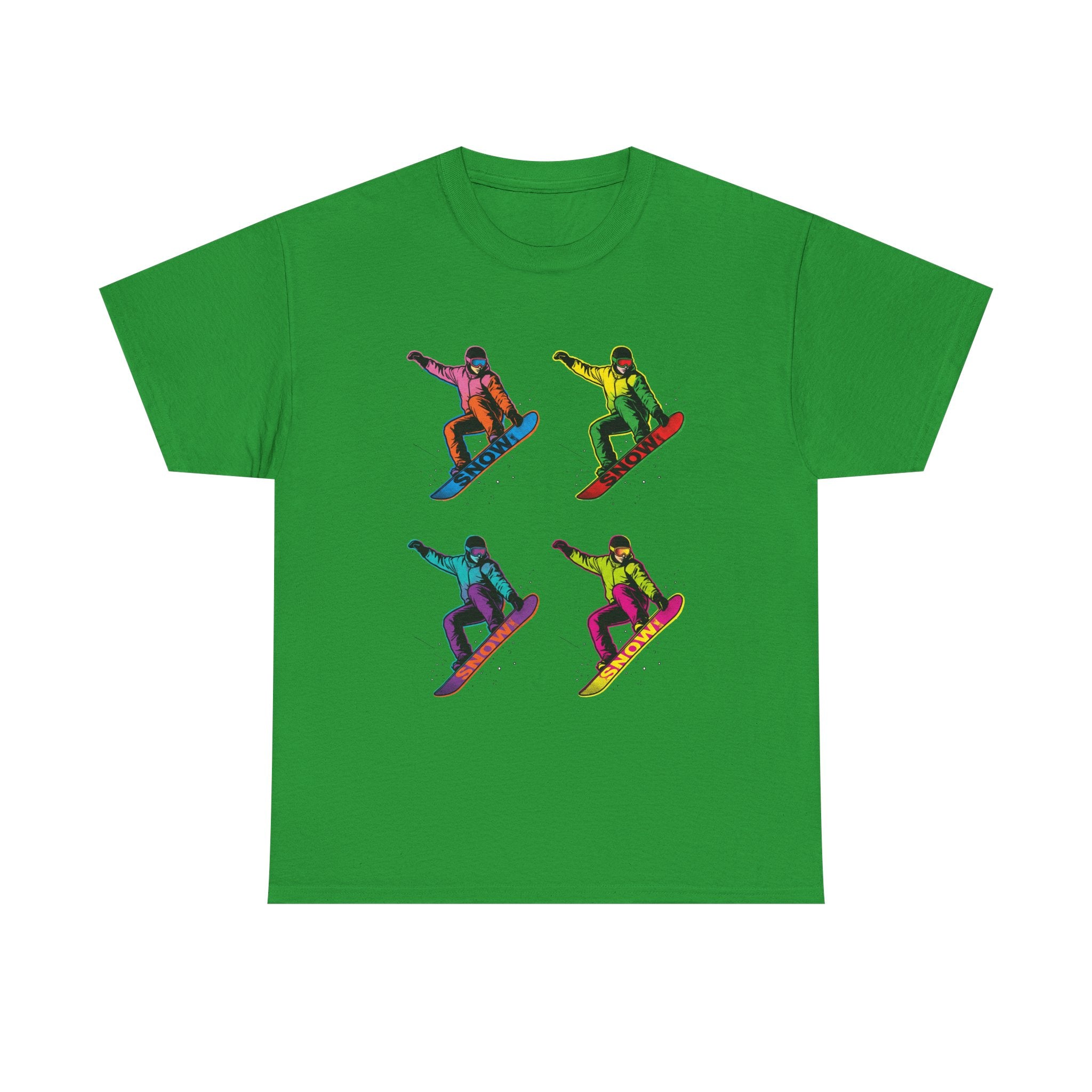 Snowboarder Pop Art T-Shirt – Colorful Retro Snowboarding Graphic Tee