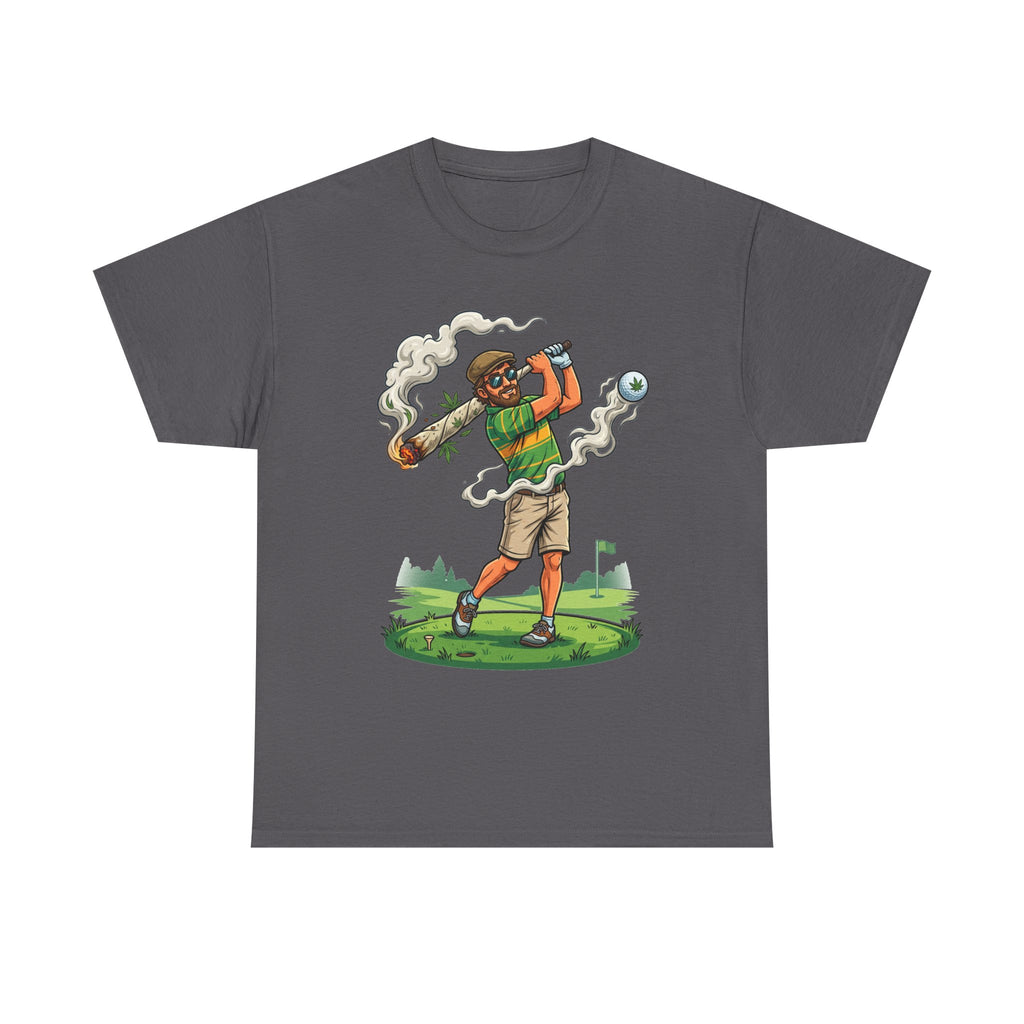 Golf Golfer Weed Smoking Club T-Shirt — Funny Golf Graphic Tee