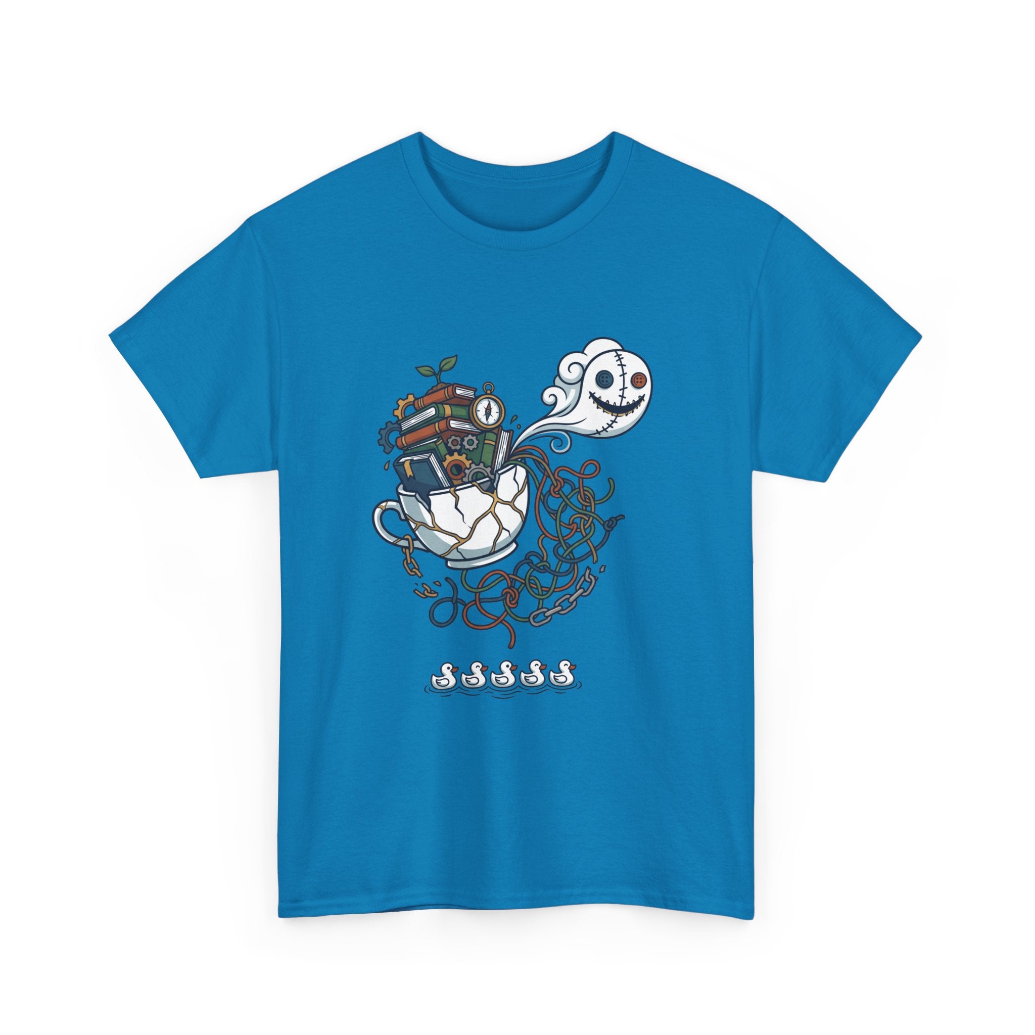 T-Shirt — Whimsical Ghost Ship Illustration Tee