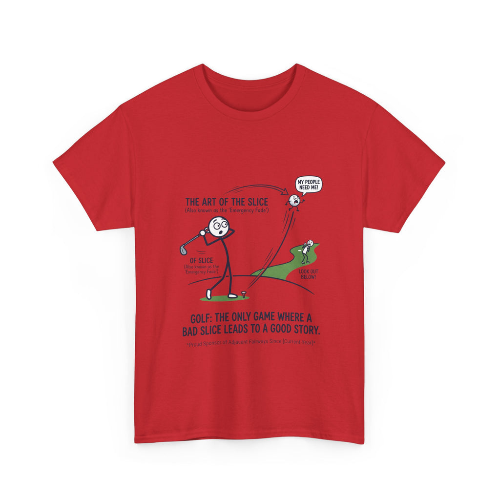 Golf Slice T-Shirt — "The Art of the Slice" Funny Golf Humor Tee