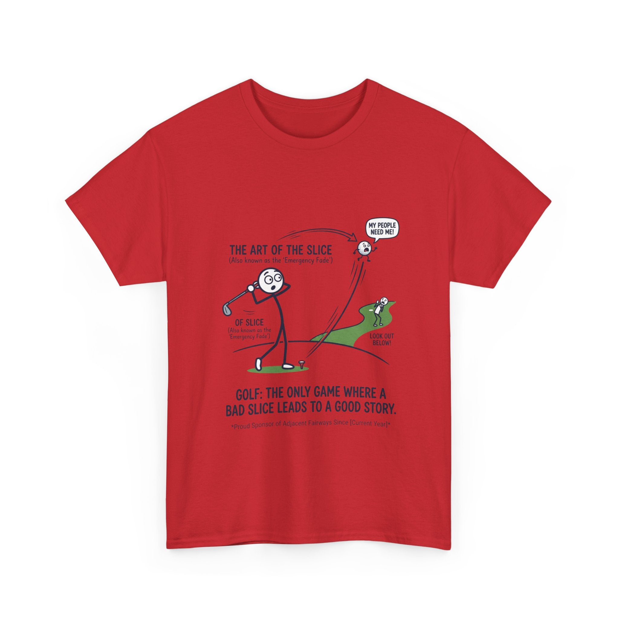 Golf Slice T-Shirt — "The Art of the Slice" Funny Golf Humor Tee