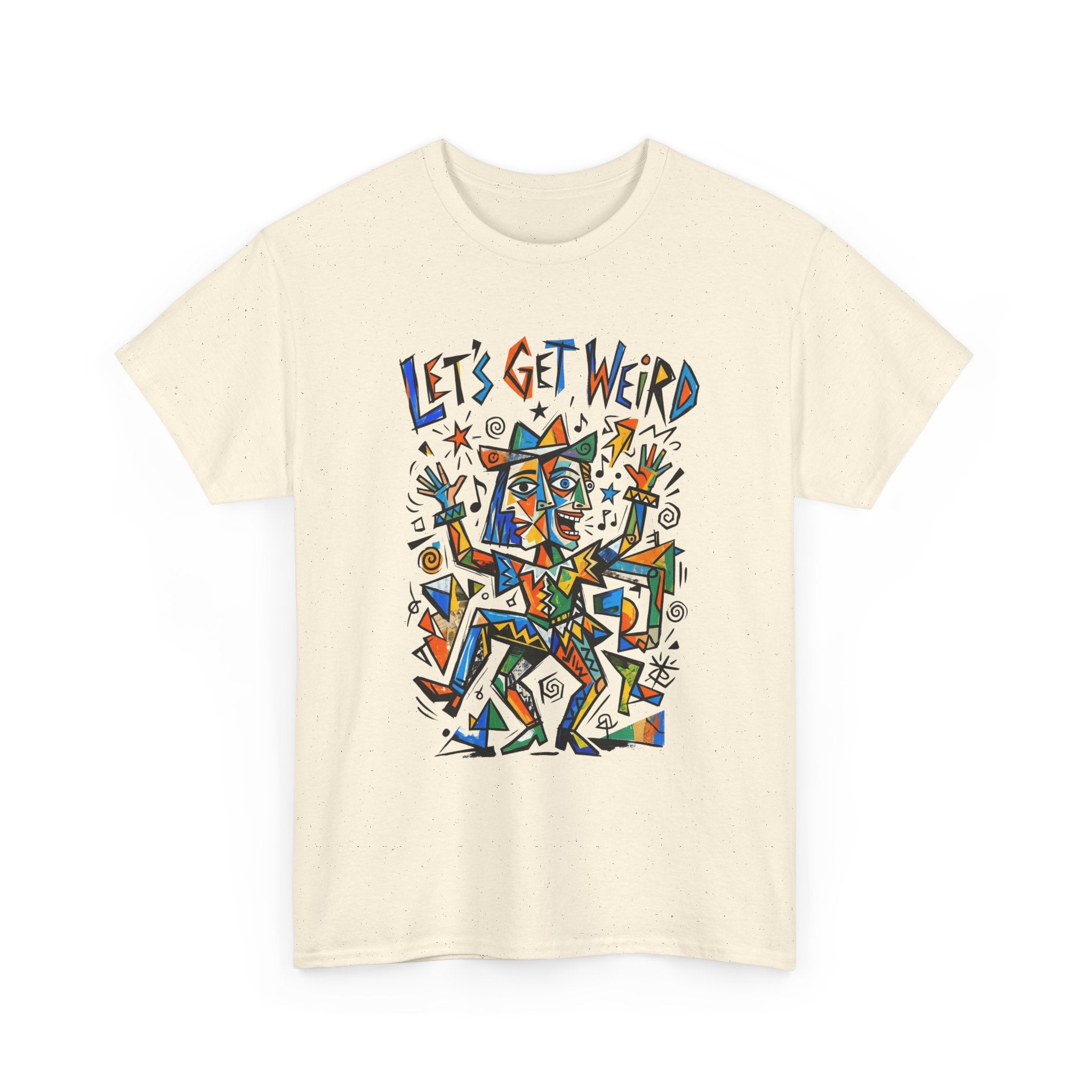 Let's Get Weird T‑Shirt — Colorful Abstract Party Graphic Tee