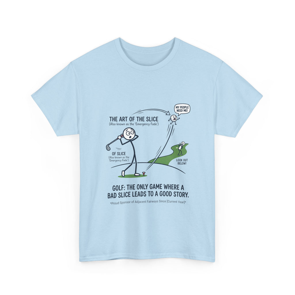 Golf Slice T-Shirt — "The Art of the Slice" Funny Golf Humor Tee