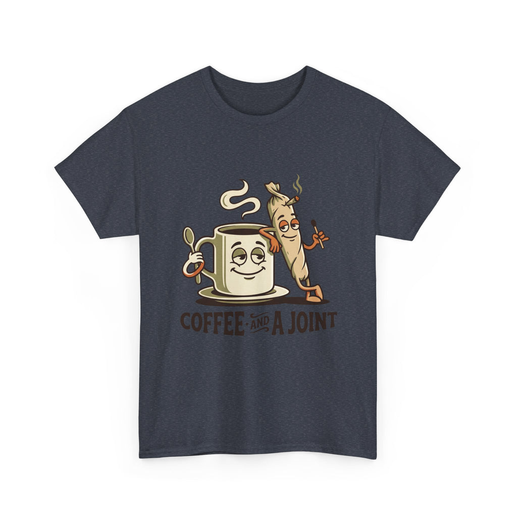 Coffee and a Joint T-Shirt — Funny Stoner Coffee Tee