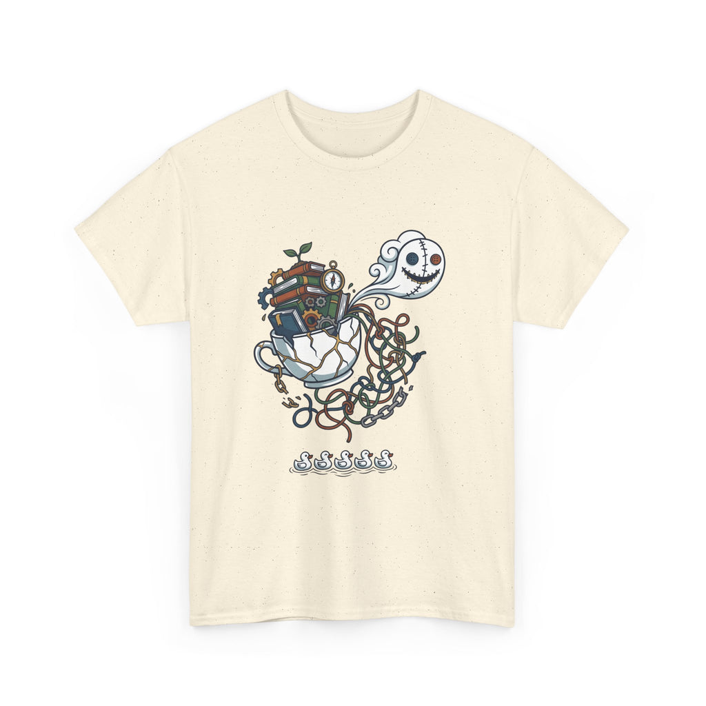 T-Shirt — Whimsical Ghost Ship Illustration Tee